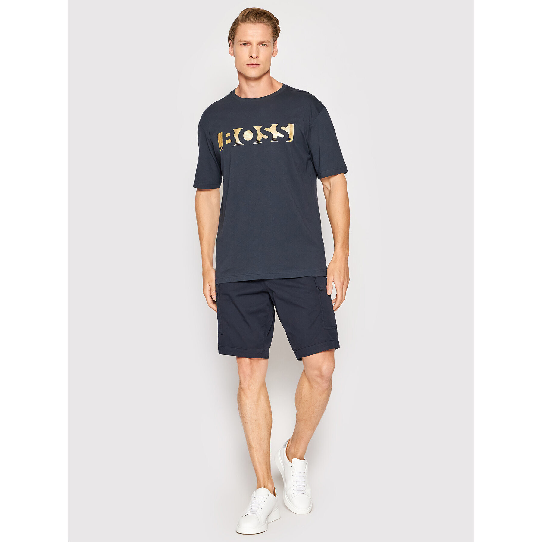 Boss Тишърт Tee 1 50466295 Тъмносин Relaxed Fit - Pepit.bg