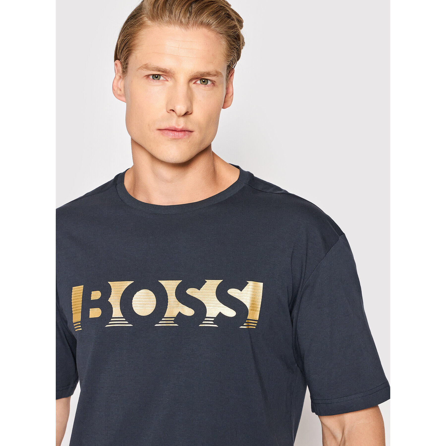 Boss Тишърт Tee 1 50466295 Тъмносин Relaxed Fit - Pepit.bg