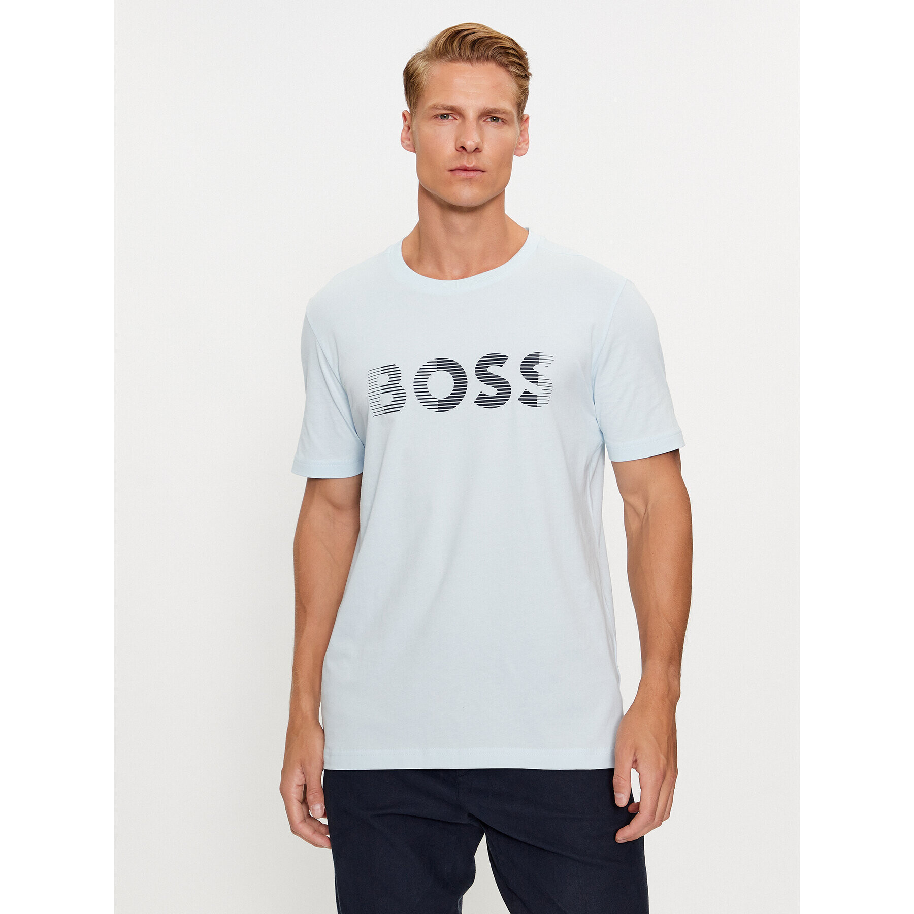 Boss Тишърт Tee 1 50494106 Син Regular Fit - Pepit.bg