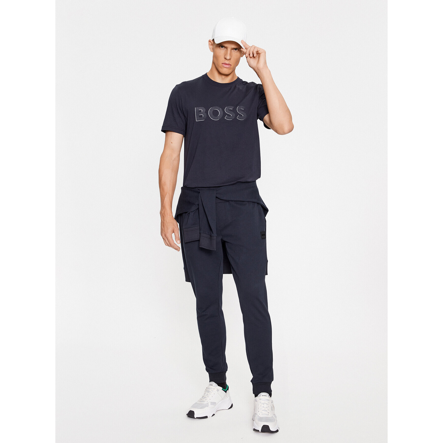 Boss Тишърт Tee 1 50507010 Тъмносин Regular Fit - Pepit.bg