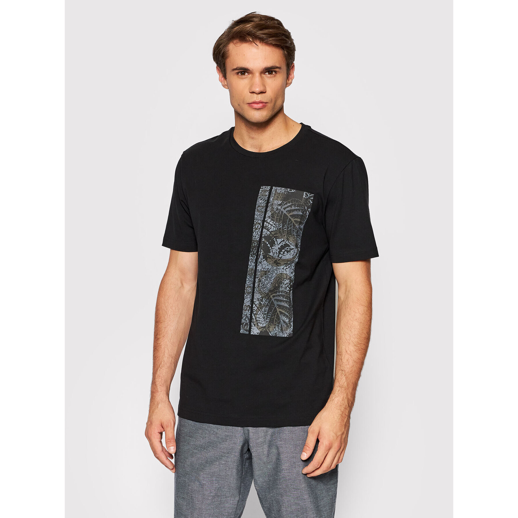 Boss Тишърт Tee 10 50448680 Черен Regular Fit - Pepit.bg