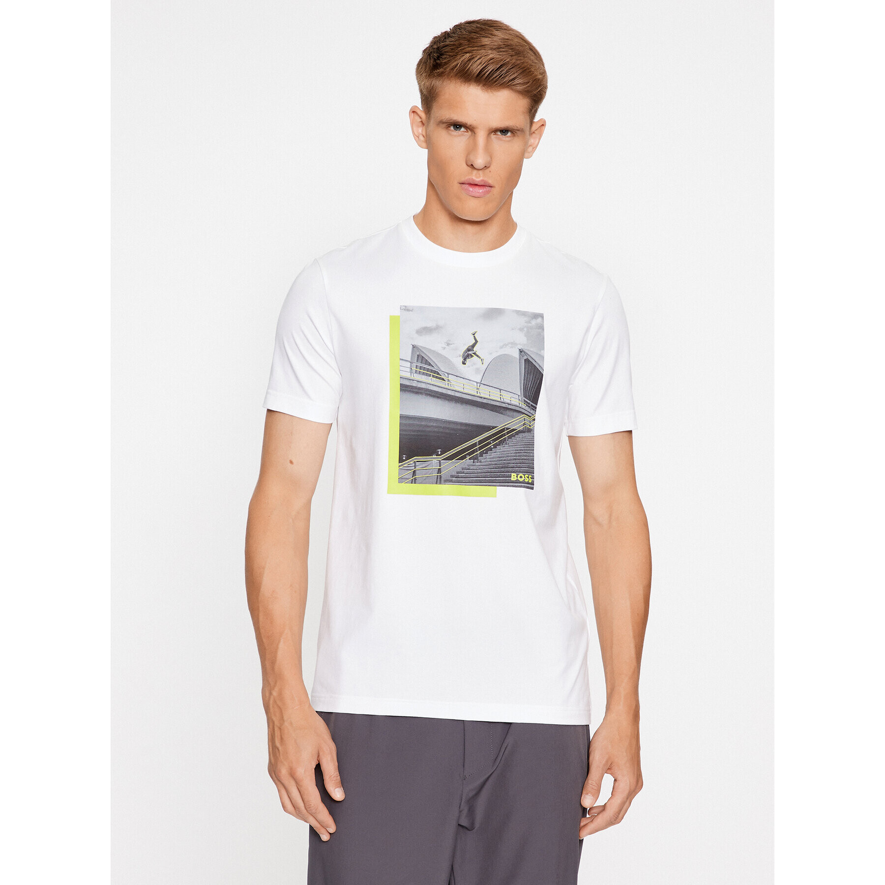 Boss Тишърт Tee 10 50507028 Бял Regular Fit - Pepit.bg