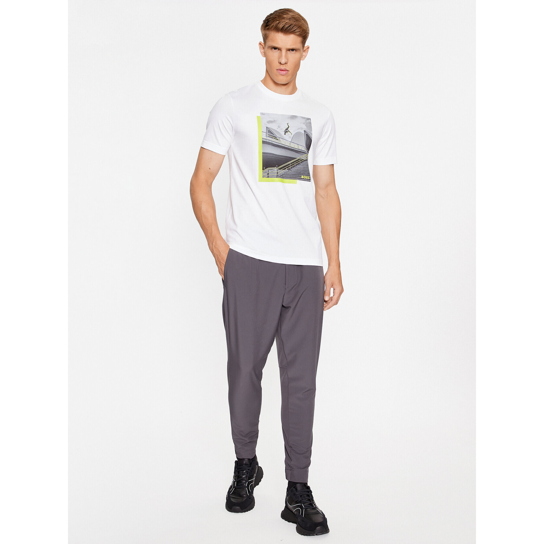 Boss Тишърт Tee 10 50507028 Бял Regular Fit - Pepit.bg