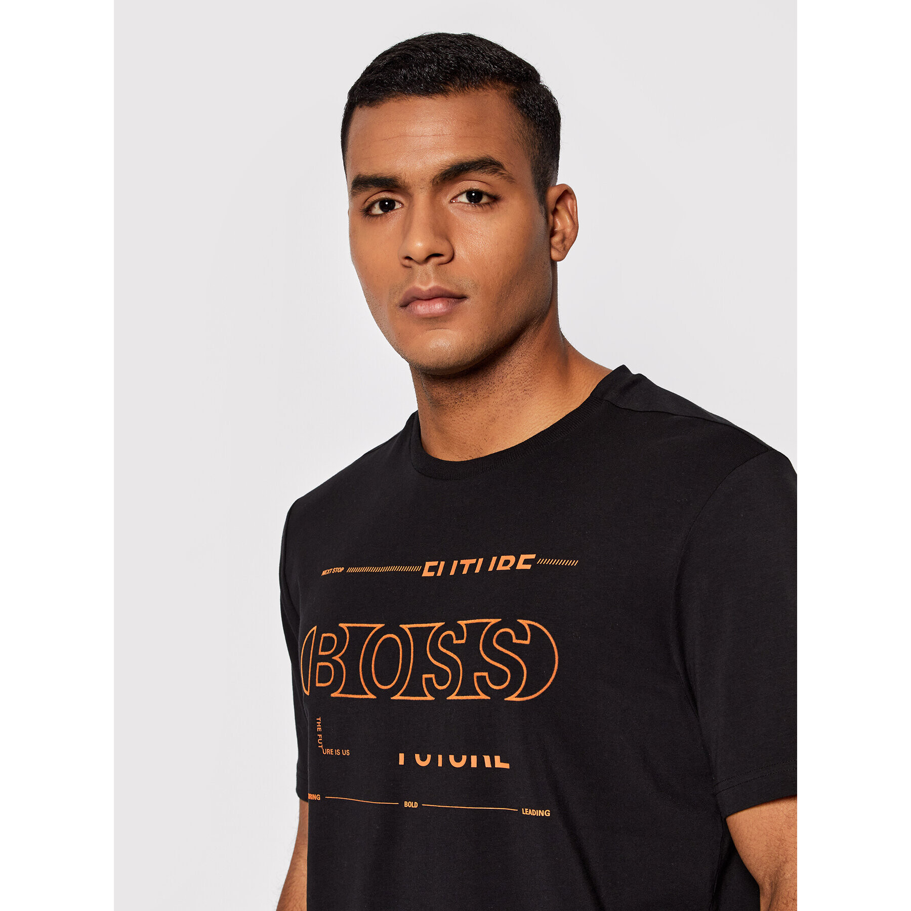 Boss Тишърт Tee 2 50457477 Черен Regular Fit - Pepit.bg