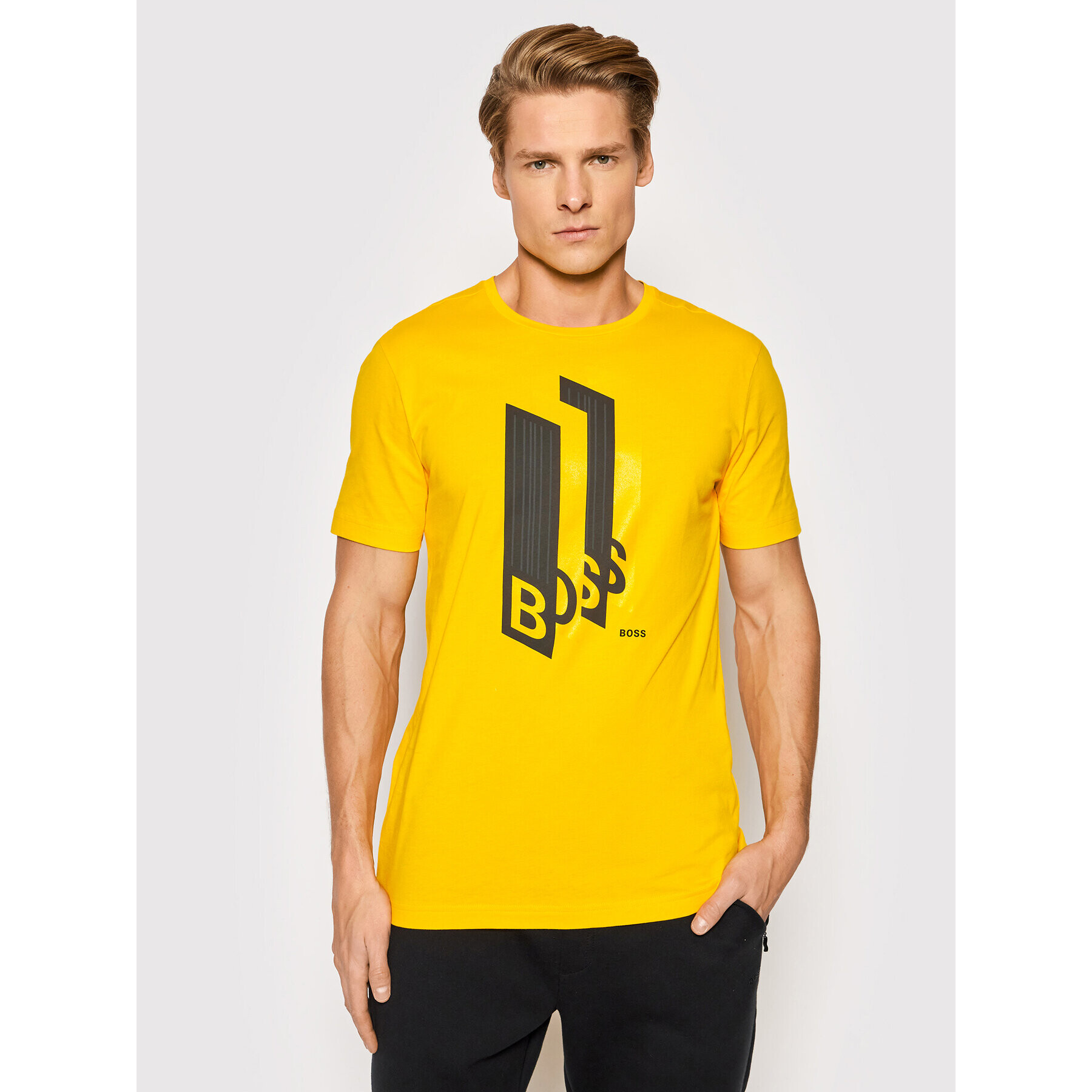 Boss Тишърт Tee 2 50462873 Оранжев Regular Fit - Pepit.bg