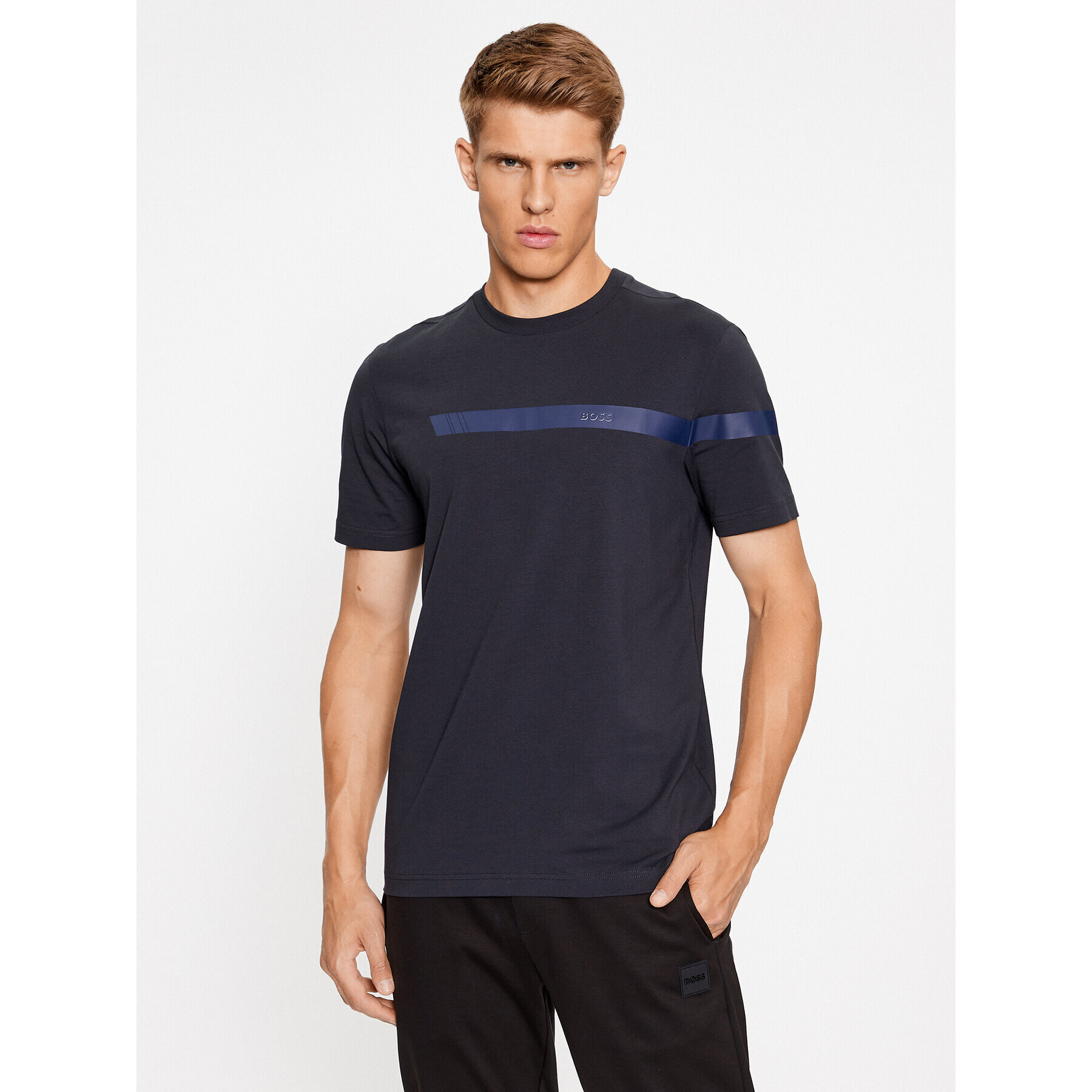 Boss Тишърт Tee 2 50501227 Тъмносин Regular Fit - Pepit.bg