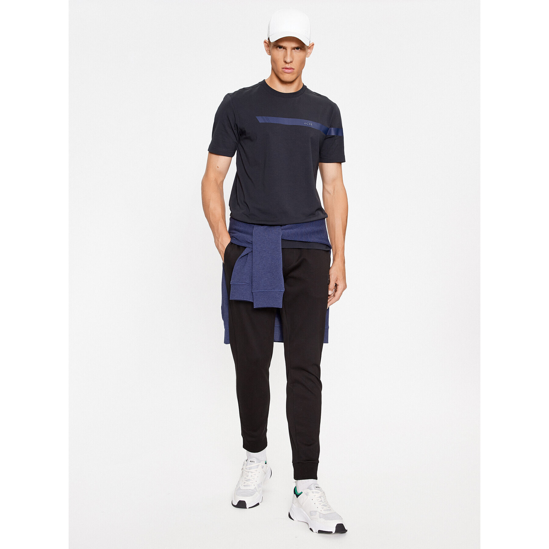 Boss Тишърт Tee 2 50501227 Тъмносин Regular Fit - Pepit.bg
