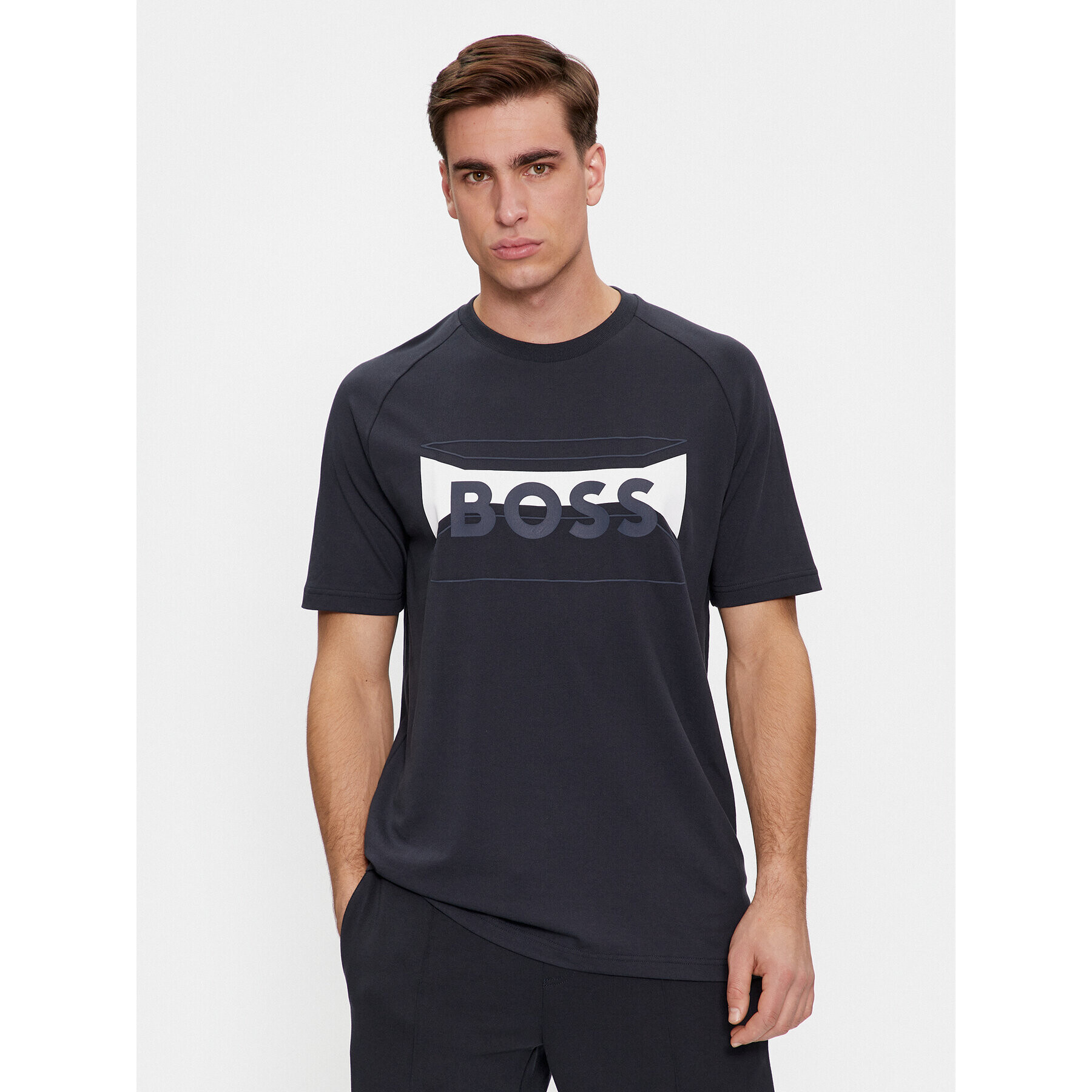 Boss Тишърт Tee 2 50514527 Тъмносин Regular Fit - Pepit.bg
