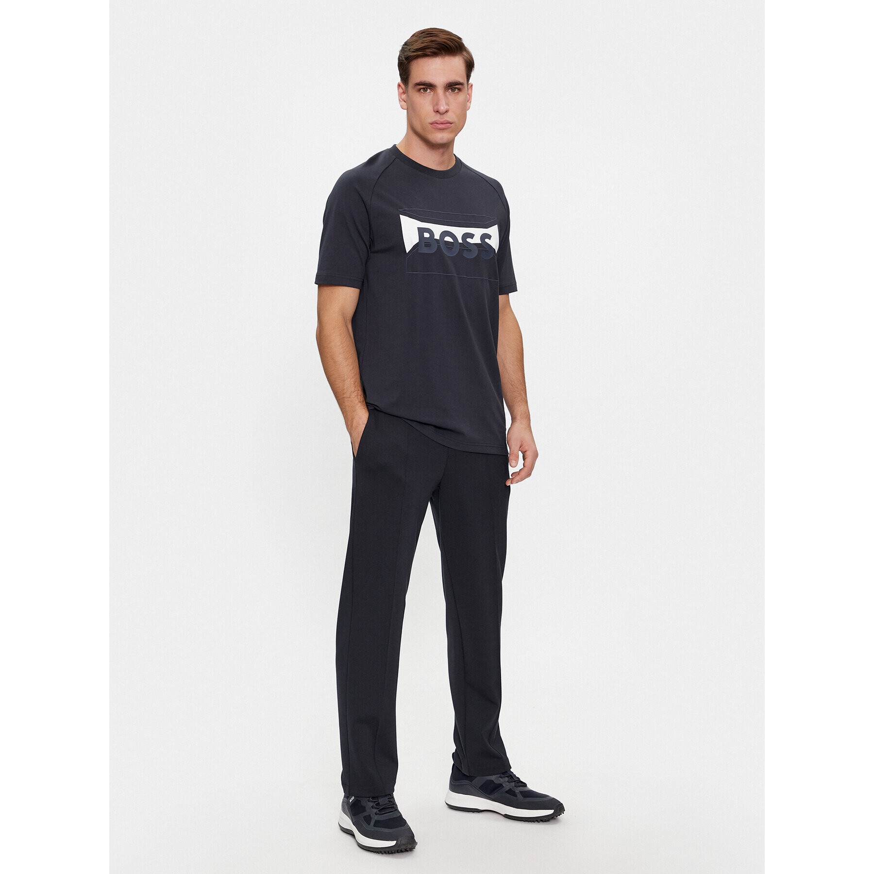 Boss Тишърт Tee 2 50514527 Тъмносин Regular Fit - Pepit.bg