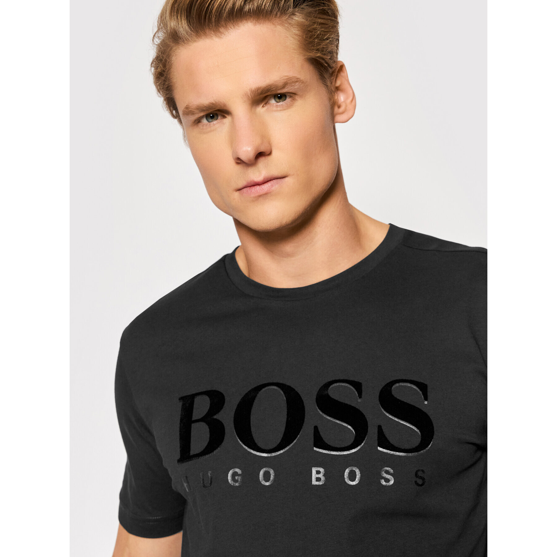 Boss Тишърт Tee 3 50462840 Черен Regular Fit - Pepit.bg