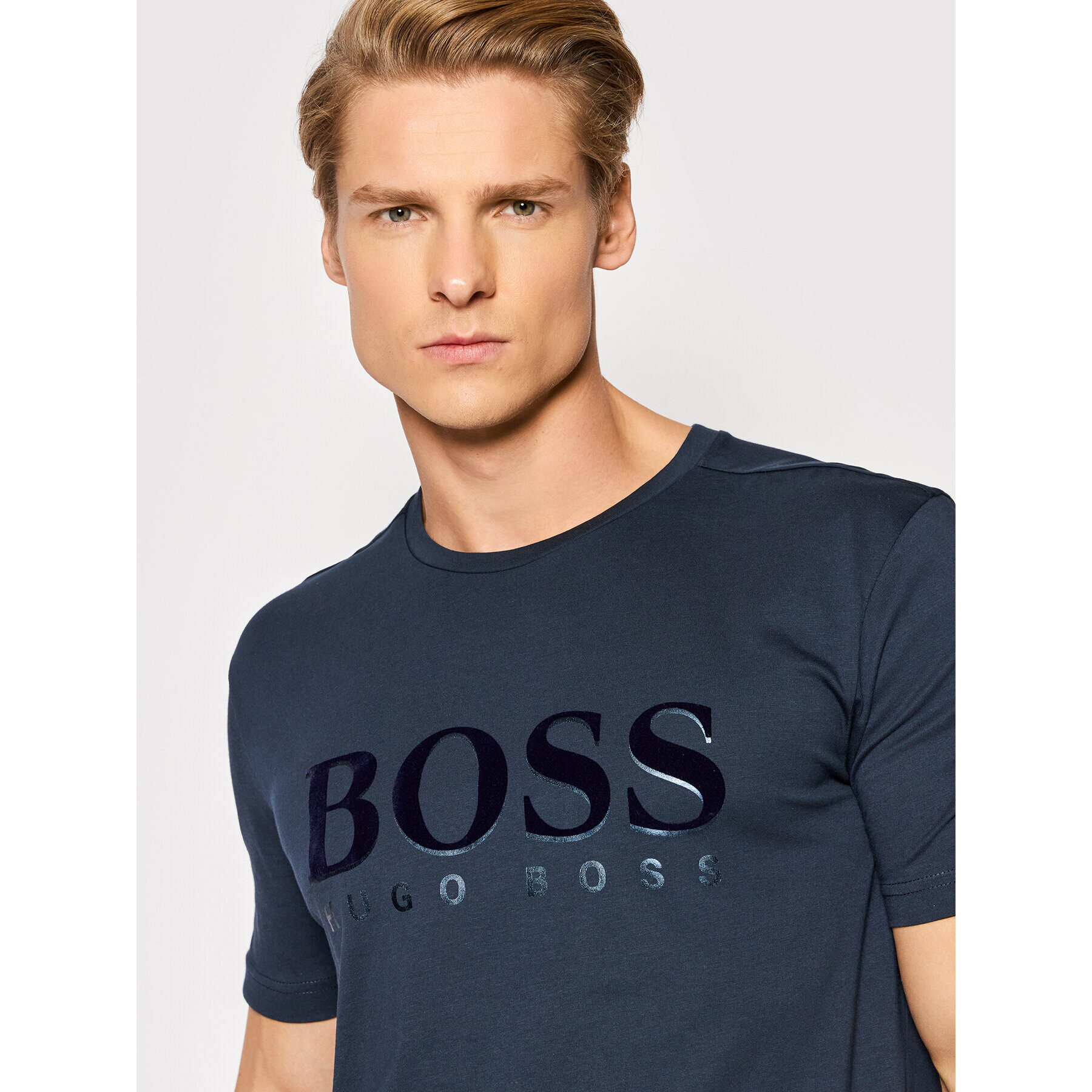 Boss Тишърт Tee 3 50462840 Тъмносин Regular Fit - Pepit.bg