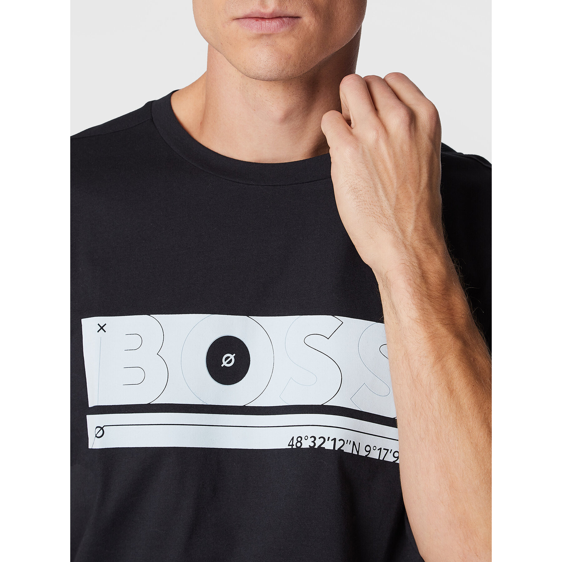 Boss Тишърт Tee 3 50472561 Тъмносин Relaxed Fit - Pepit.bg