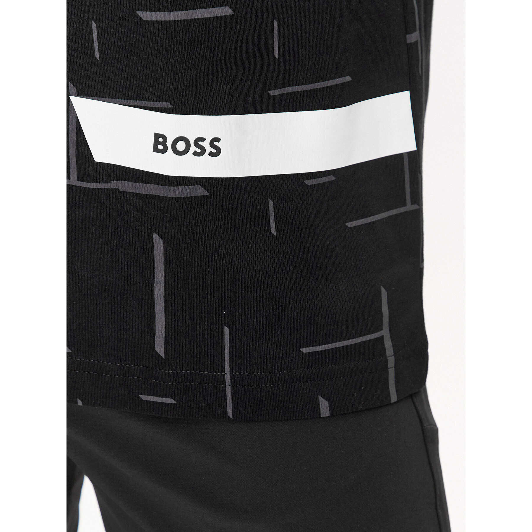 Boss Тишърт Tee 3 50501233 Черен Regular Fit - Pepit.bg