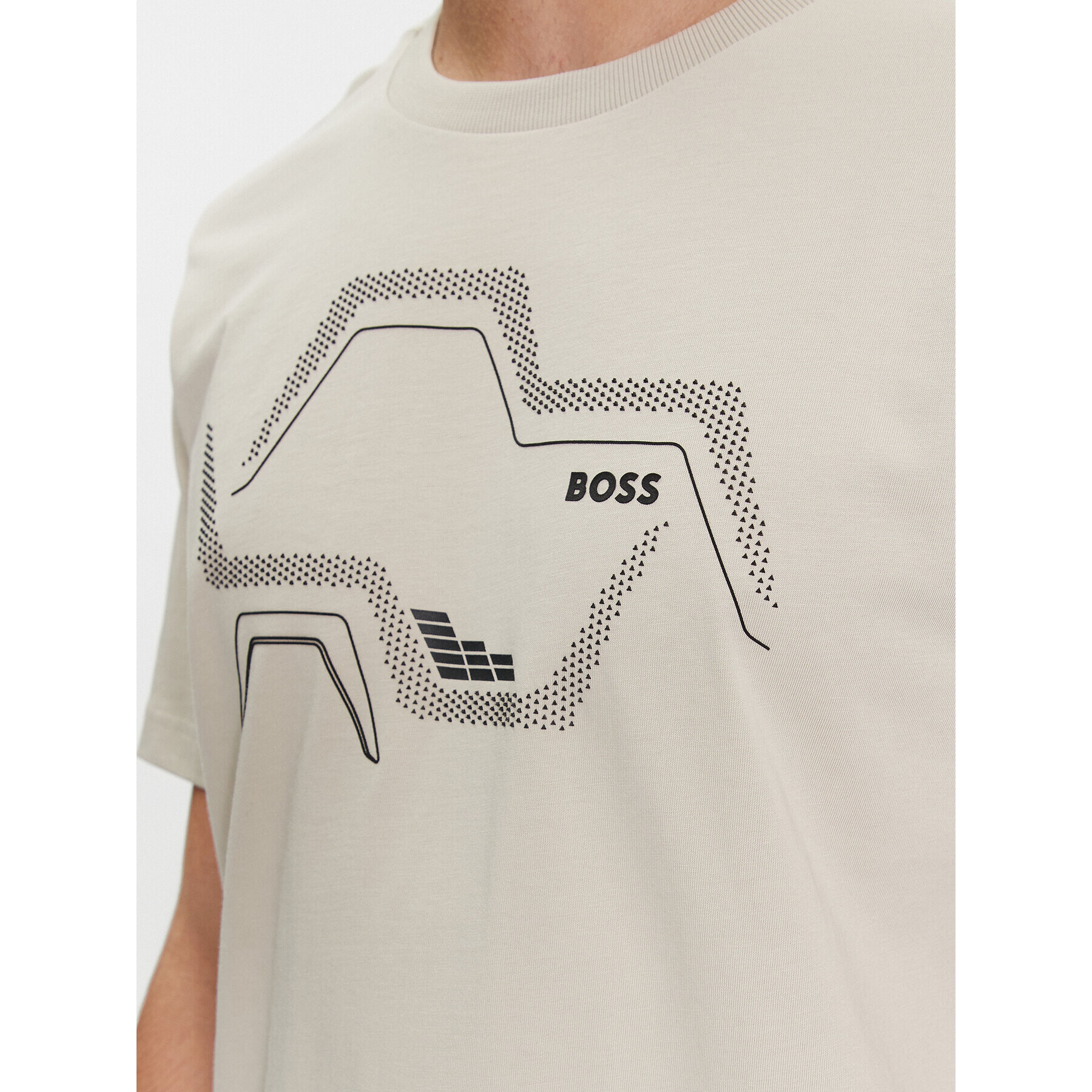 Boss Тишърт Tee 3 50506358 Бежов Regular Fit - Pepit.bg