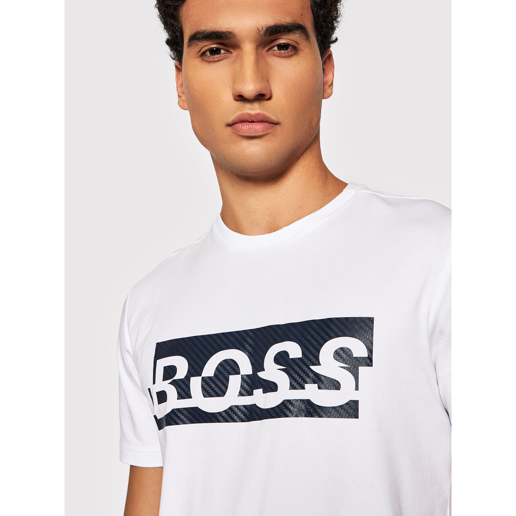 Boss Тишърт Tee 4 50452864 Бял Regular Fit - Pepit.bg