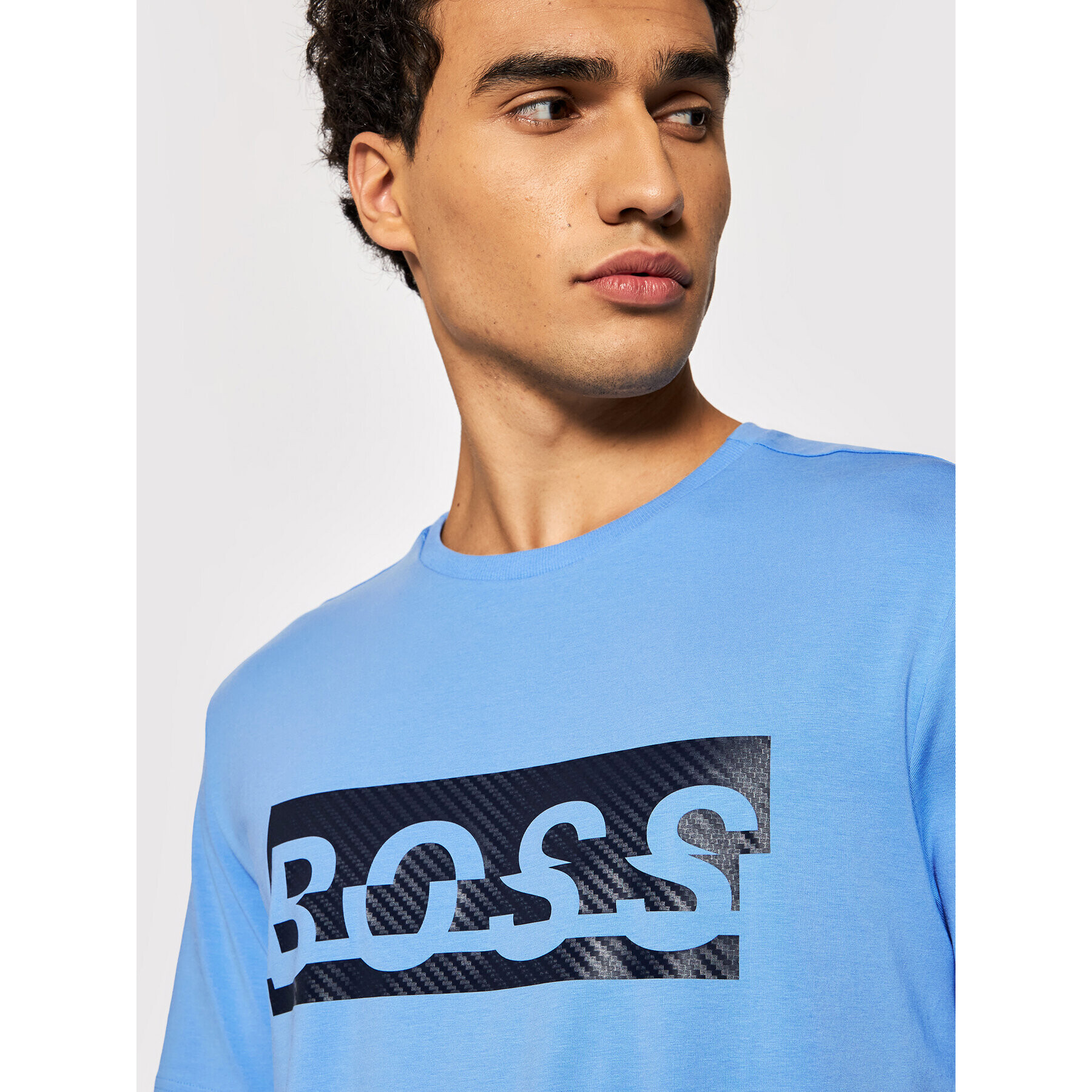 Boss Тишърт Tee 4 50452864 Син Regular Fit - Pepit.bg