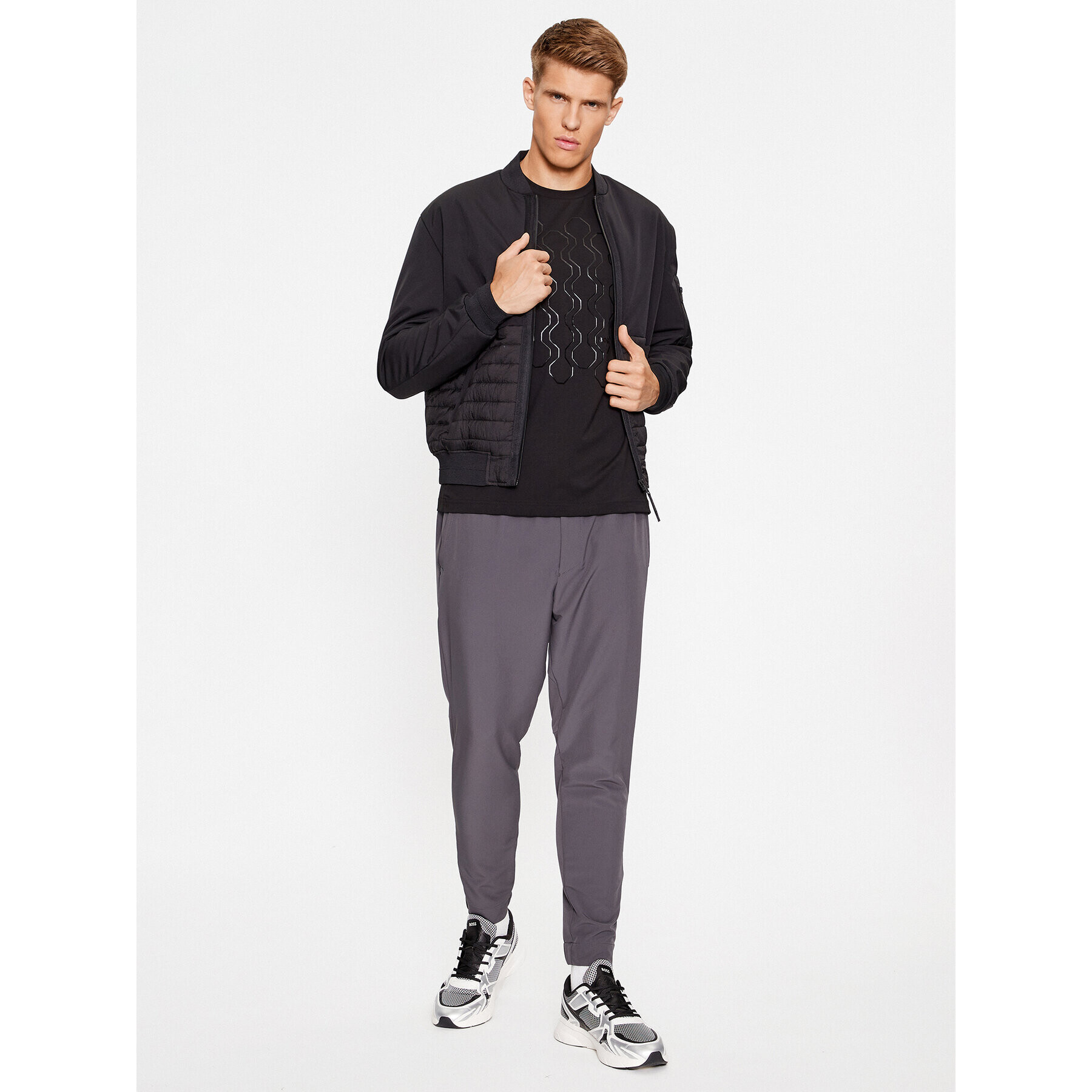 Boss Тишърт Tee 5 50507029 Черен Regular Fit - Pepit.bg