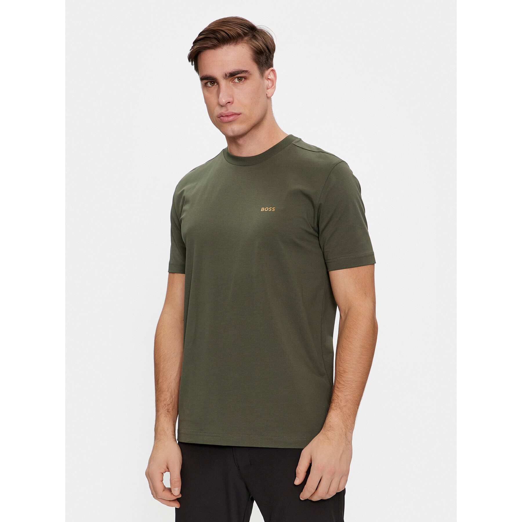 Boss Тишърт Tee 50506373 Зелен Regular Fit - Pepit.bg