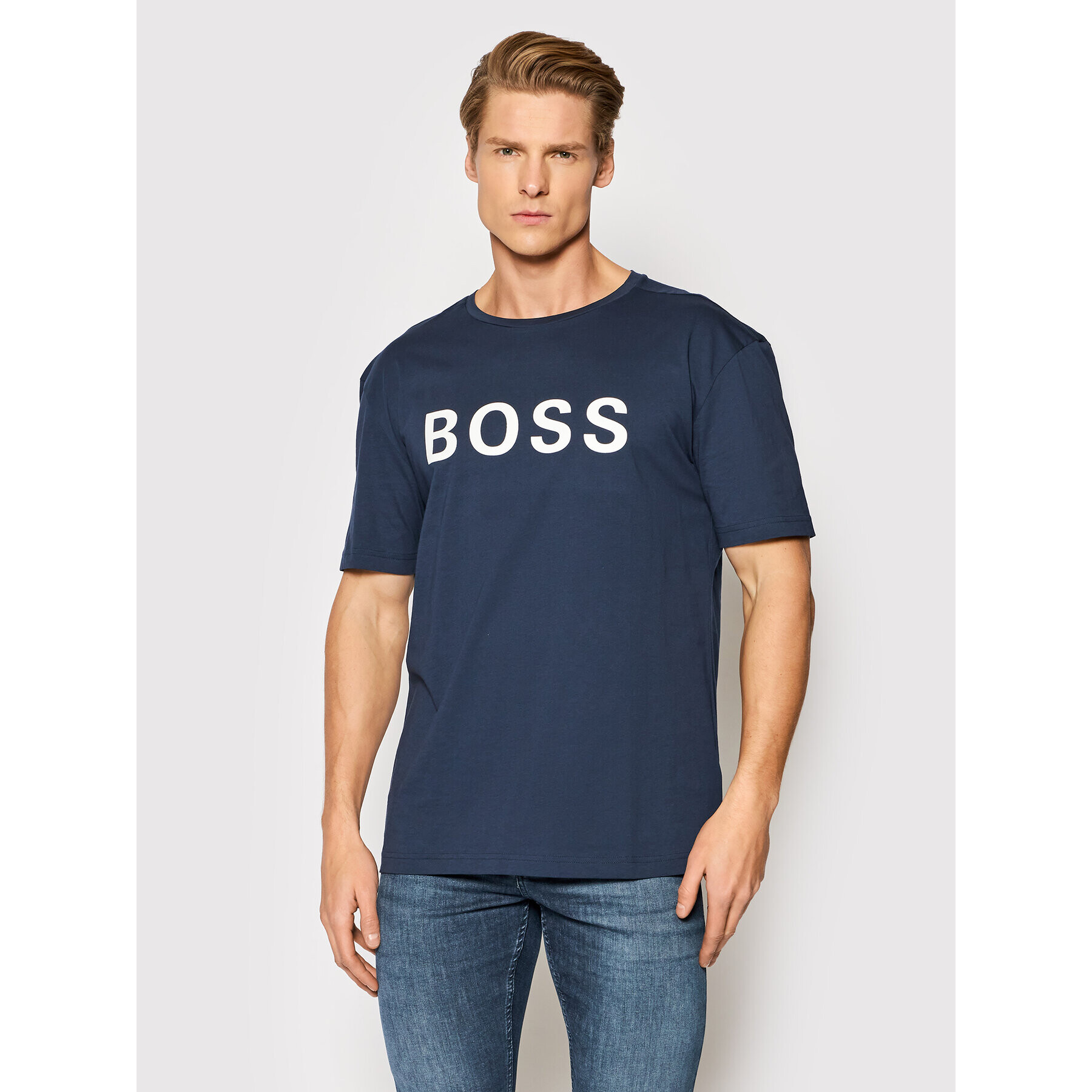 Boss Тишърт Tee 6 50463578 Тъмносин Relaxed Fit - Pepit.bg