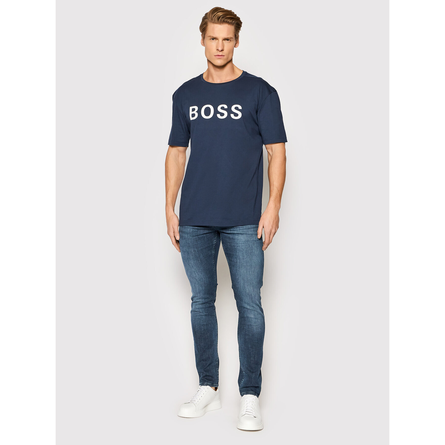 Boss Тишърт Tee 6 50463578 Тъмносин Relaxed Fit - Pepit.bg