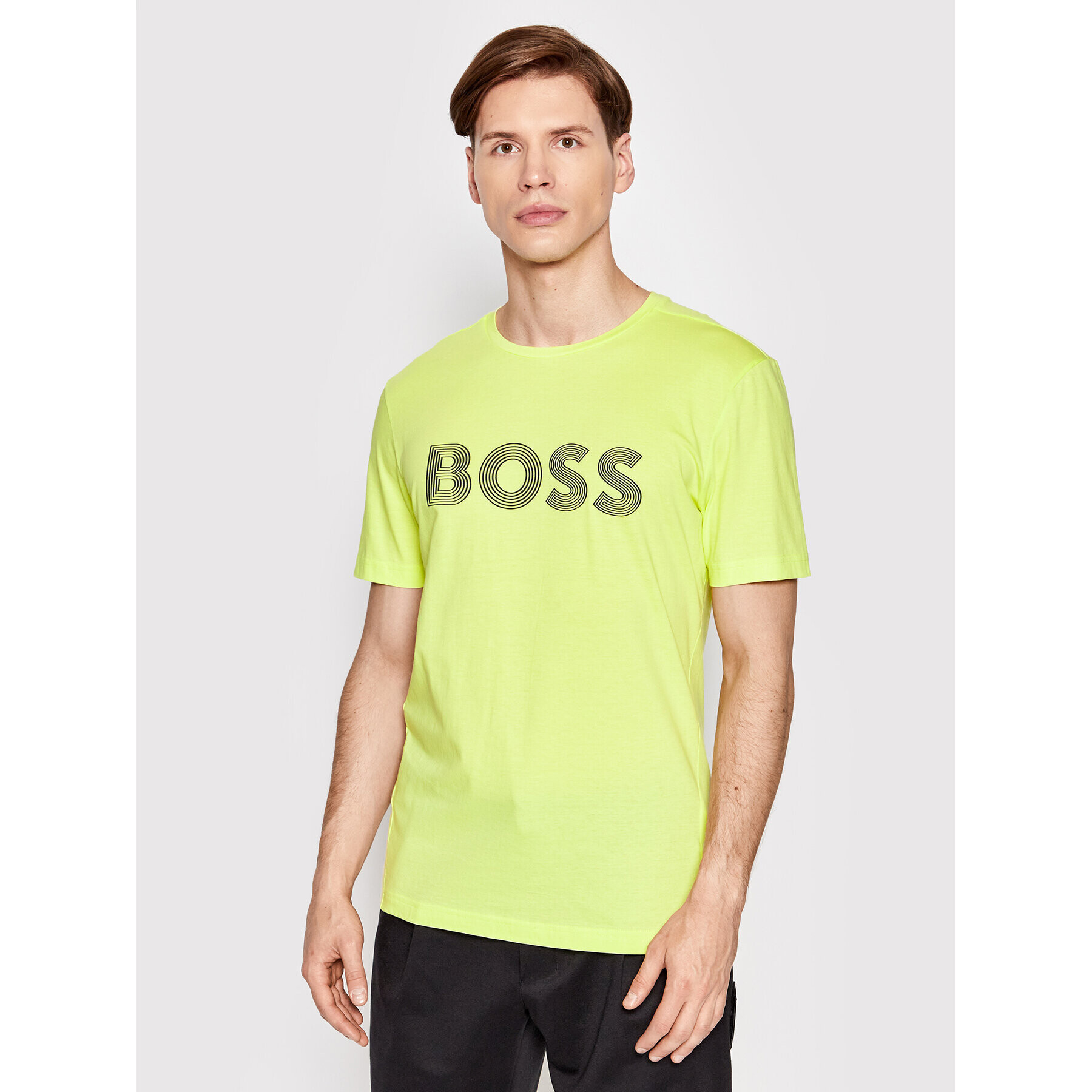 Boss Тишърт Tee 6 50466608 Жълт Regular Fit - Pepit.bg