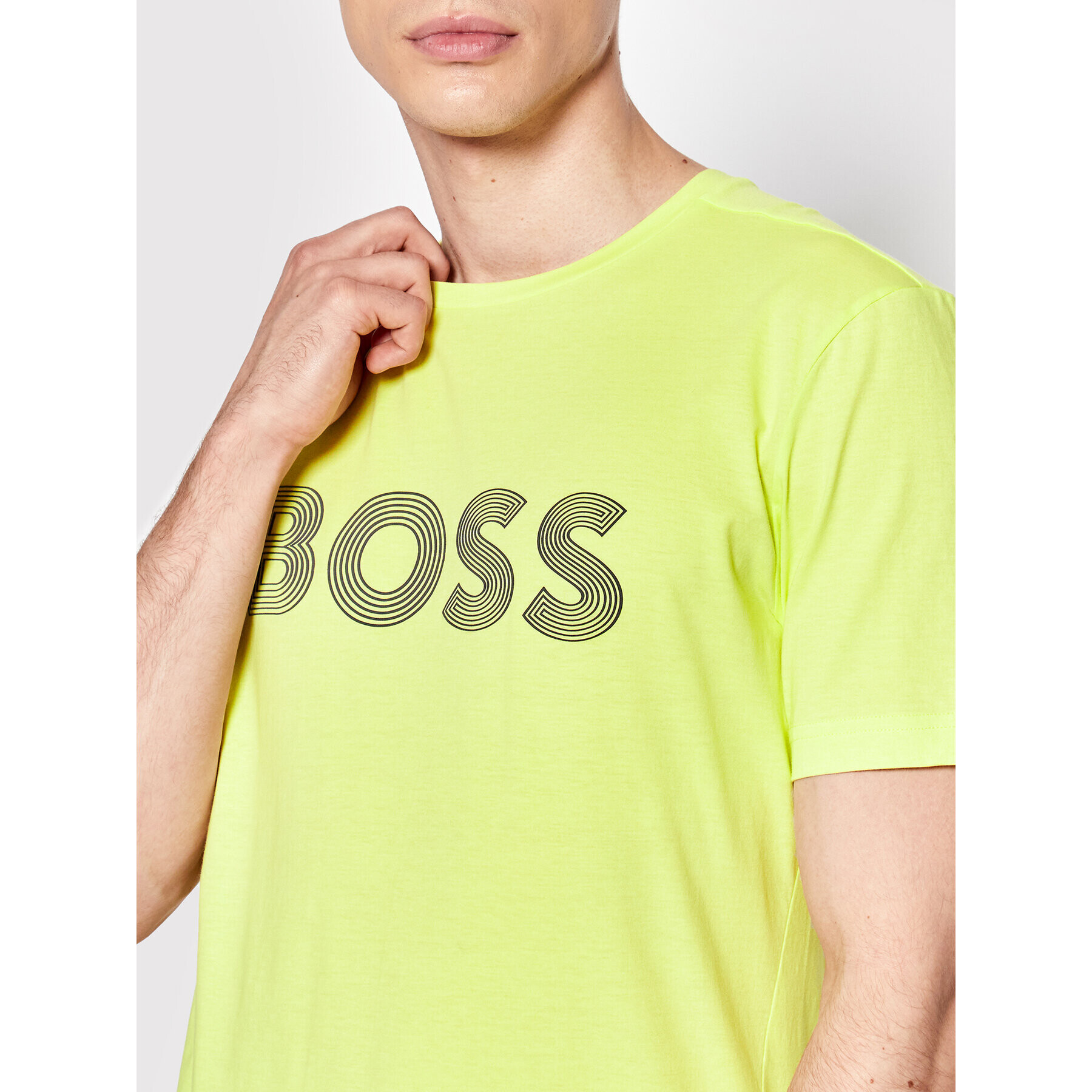 Boss Тишърт Tee 6 50466608 Жълт Regular Fit - Pepit.bg