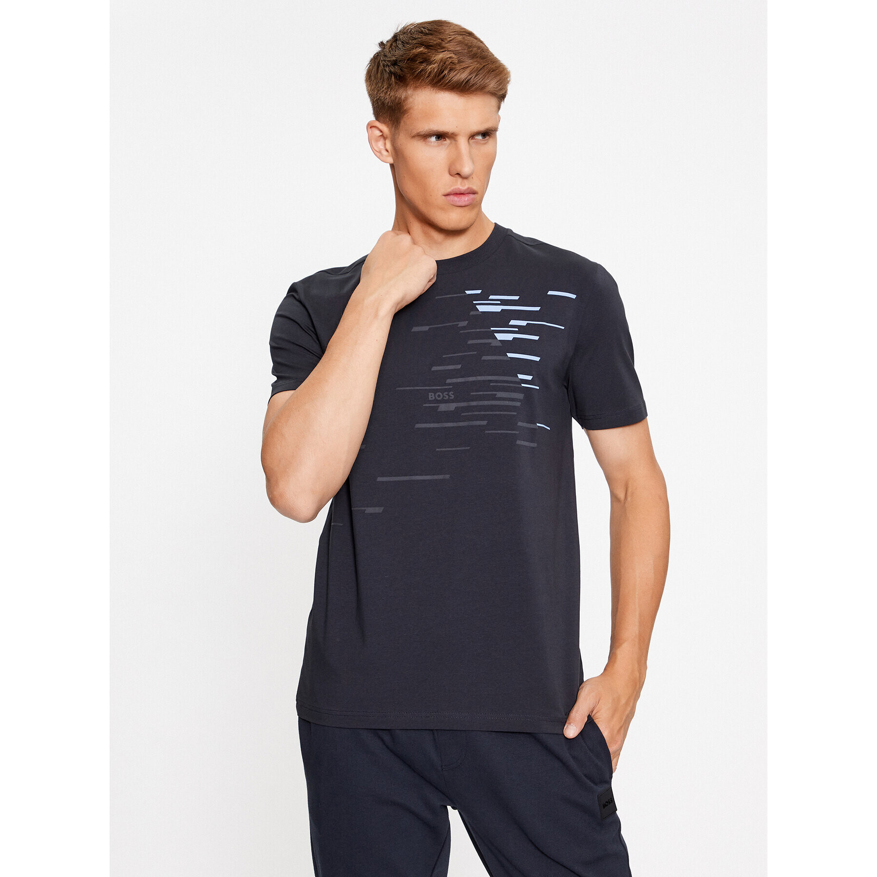 Boss Тишърт Tee 7 50501225 Тъмносин Regular Fit - Pepit.bg