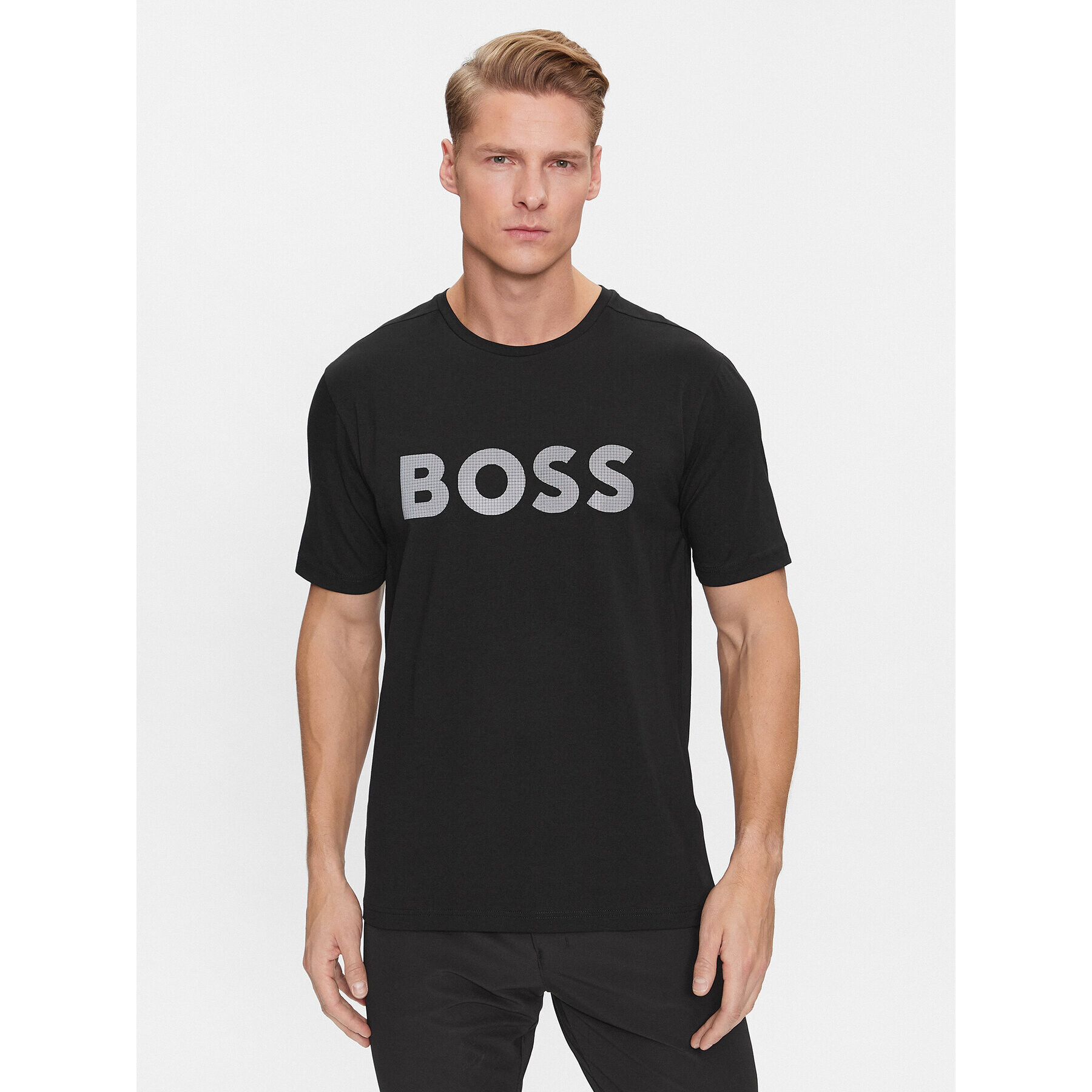 Boss Тишърт Tee 8 50501195 Черен Regular Fit - Pepit.bg