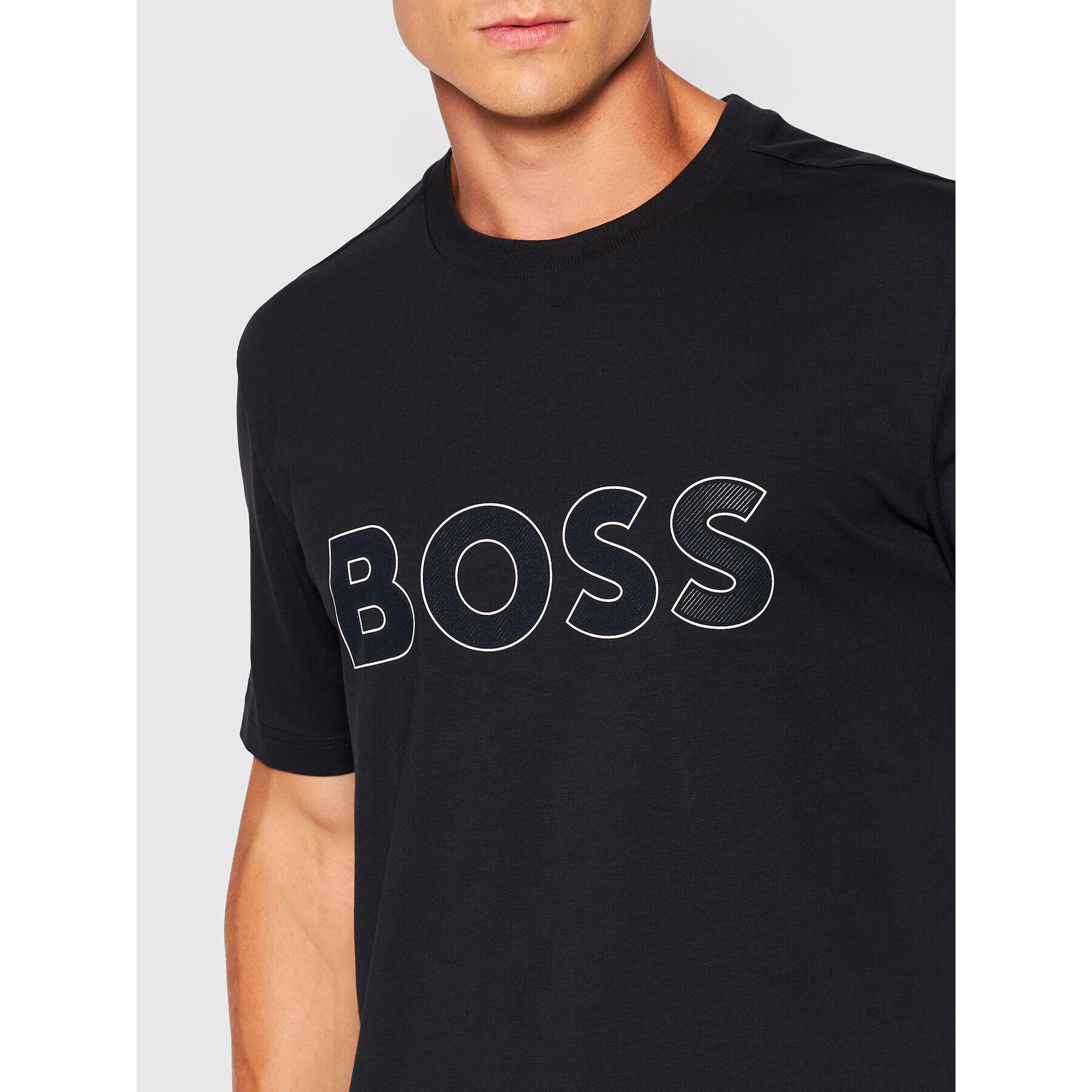 Boss Тишърт Tee 9 50474232 Черен Regular Fit - Pepit.bg