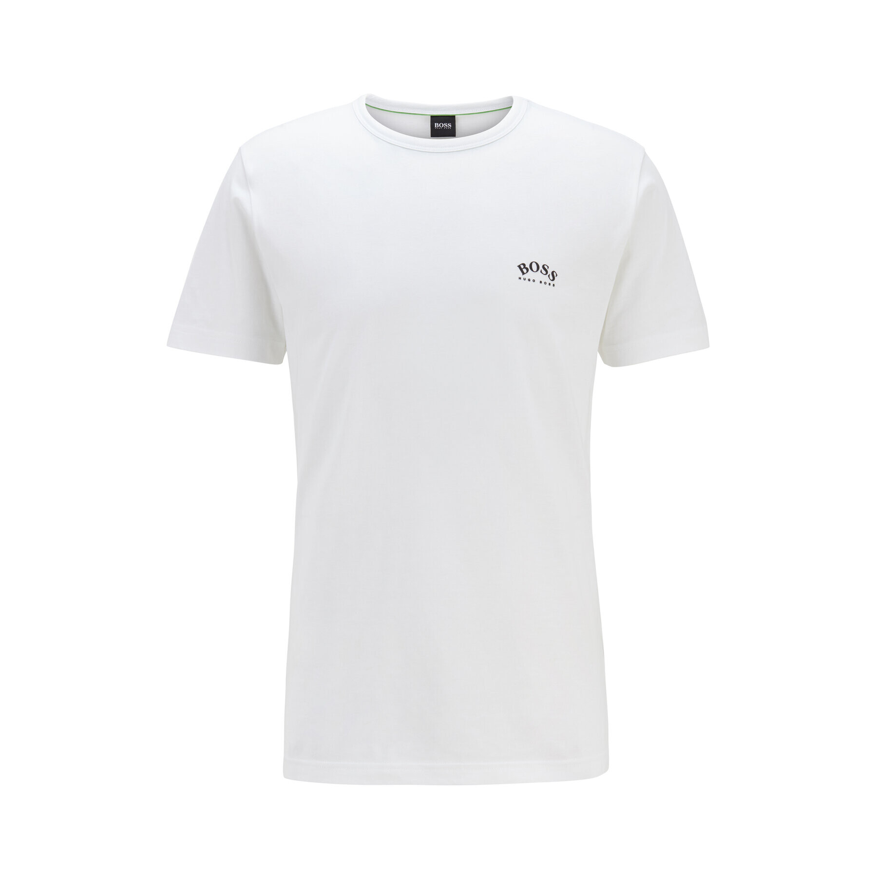 Boss Тишърт Tee Curved 50412363 Бял Regular Fit - Pepit.bg