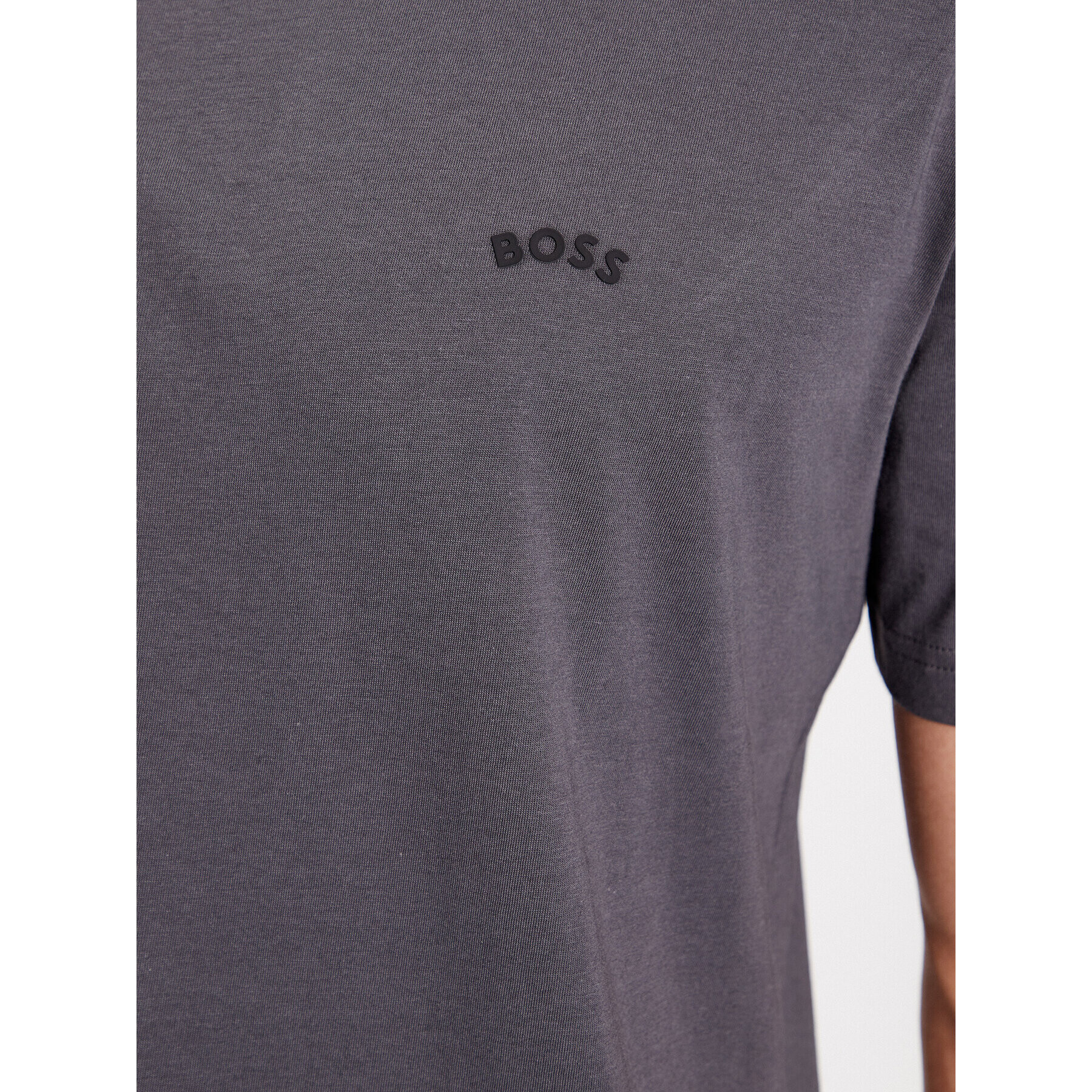 Boss Тишърт Tee Curved 50469062 Сив Regular Fit - Pepit.bg