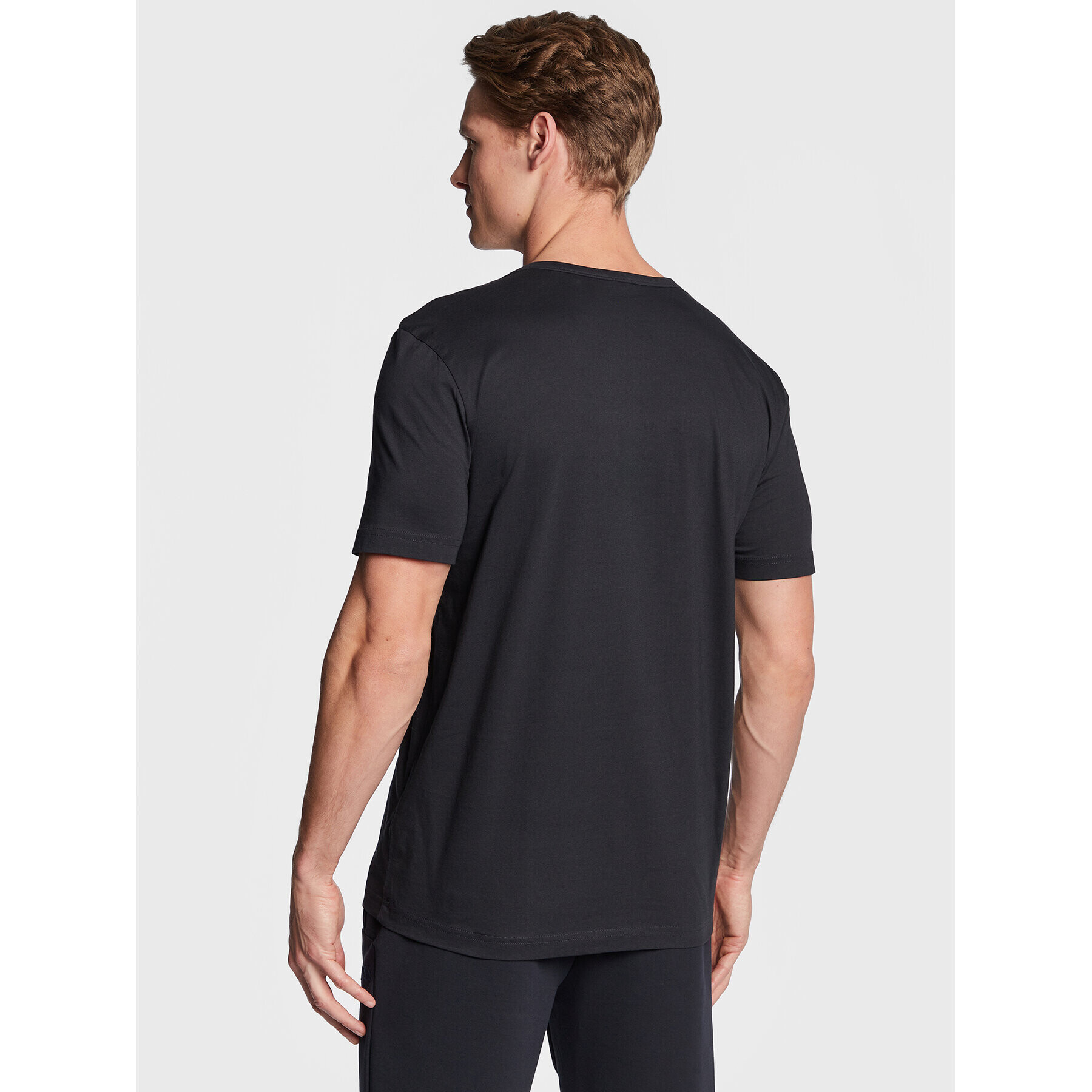 Boss Тишърт Tee Curved 50469062 Тъмносин Regular Fit - Pepit.bg