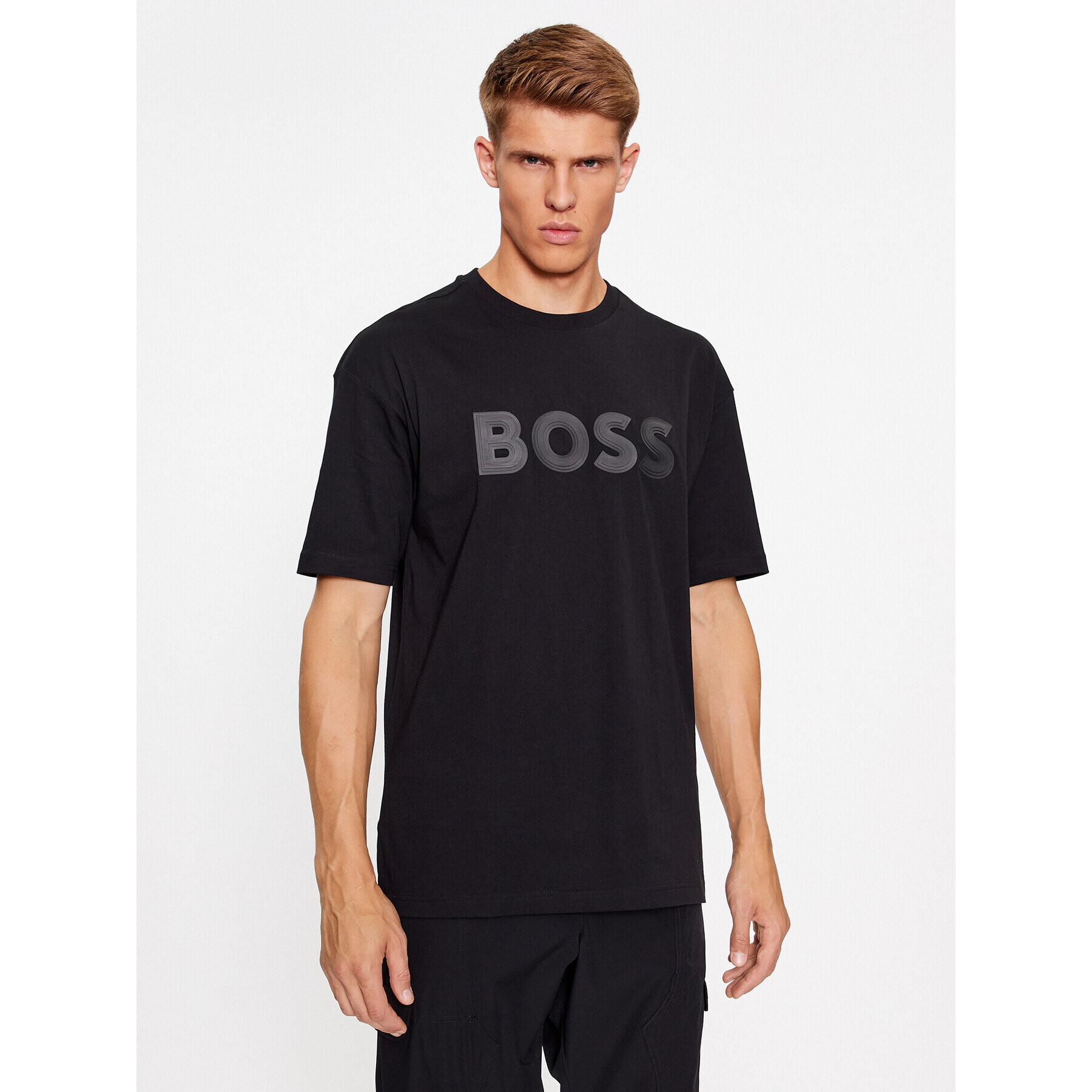 Boss Тишърт Tee Lotus 50501232 Черен Regular Fit - Pepit.bg