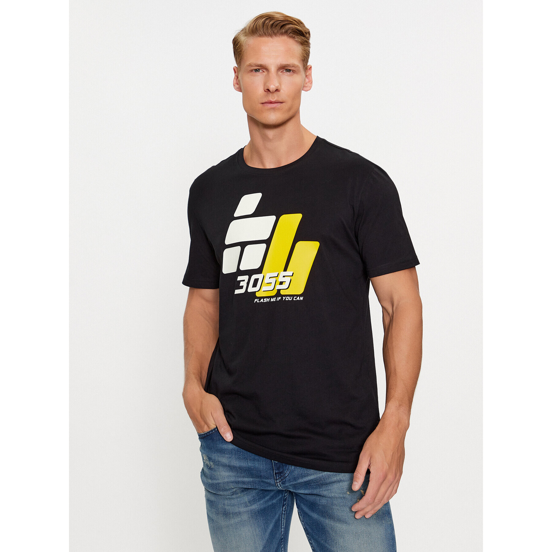 Boss Тишърт Tee3055 50495700 Черен Regular Fit - Pepit.bg