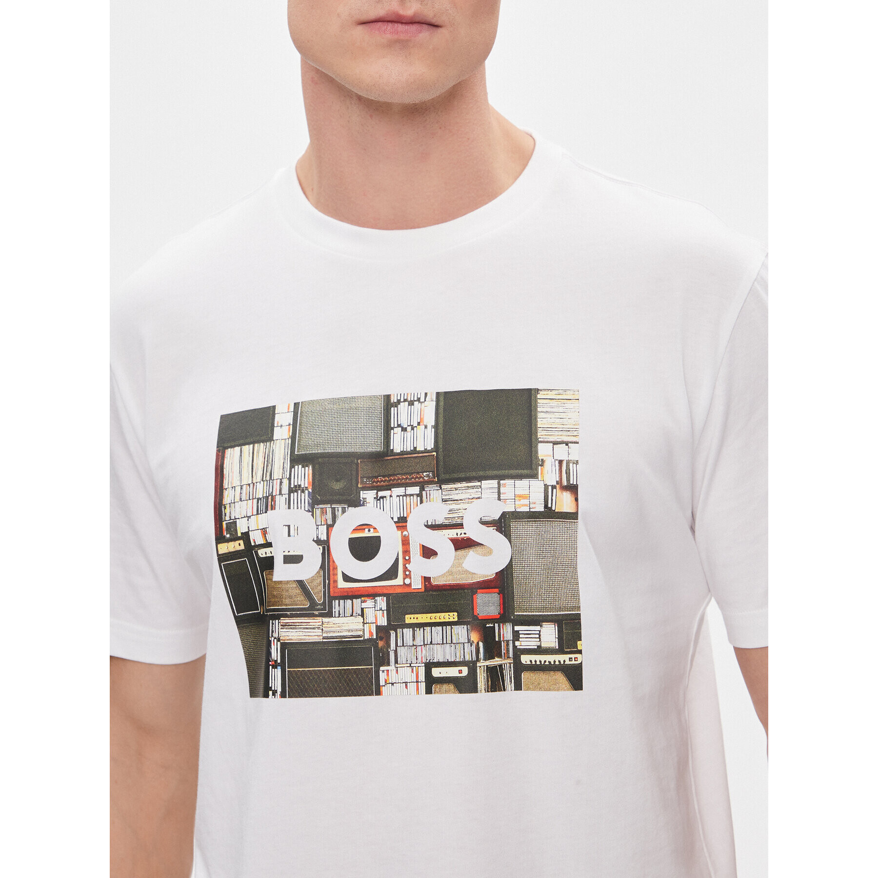 Boss Тишърт Teeheavy 50510009 Бежов Regular Fit - Pepit.bg