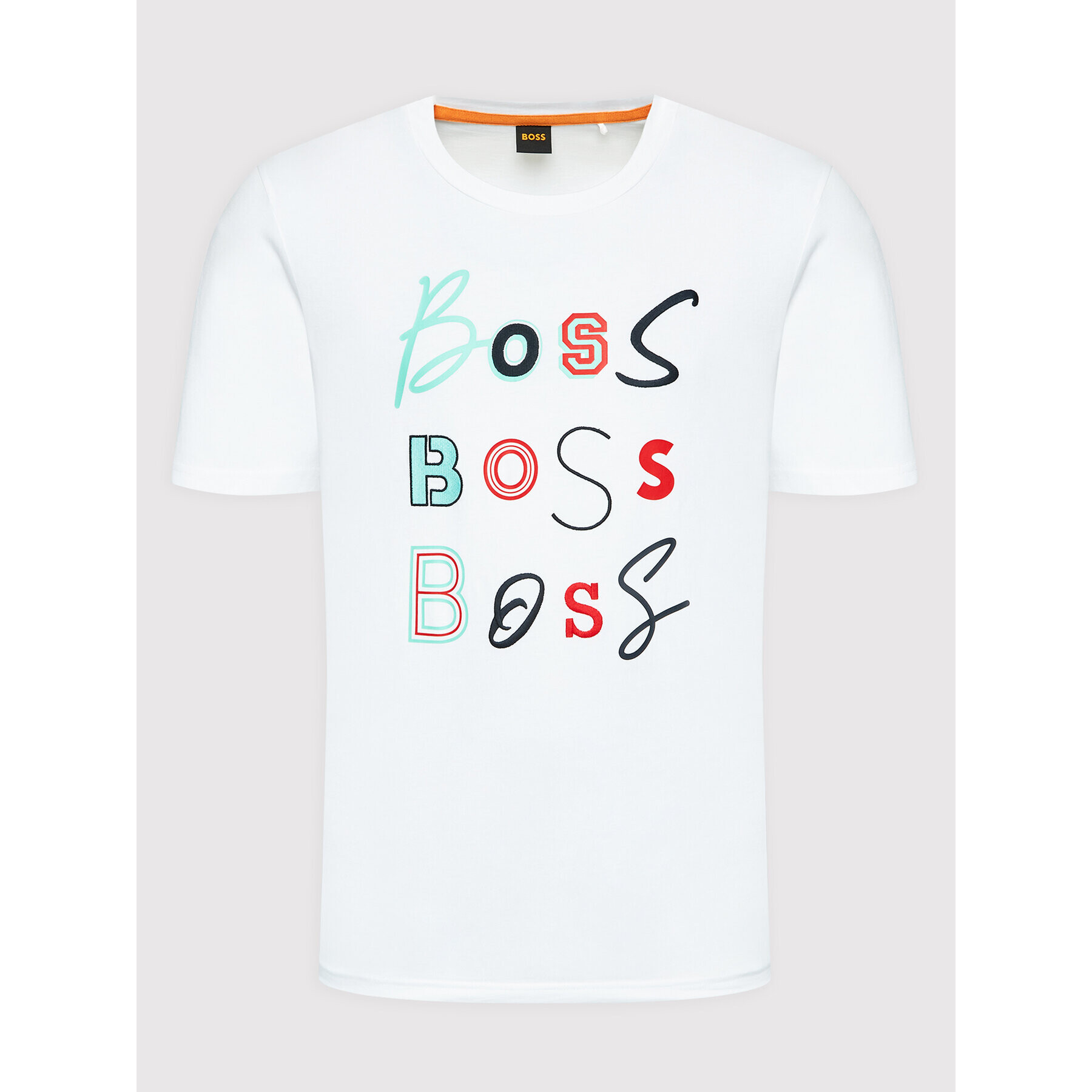 Boss Тишърт Teelogofun 50473066 Бял Comfort Fit - Pepit.bg