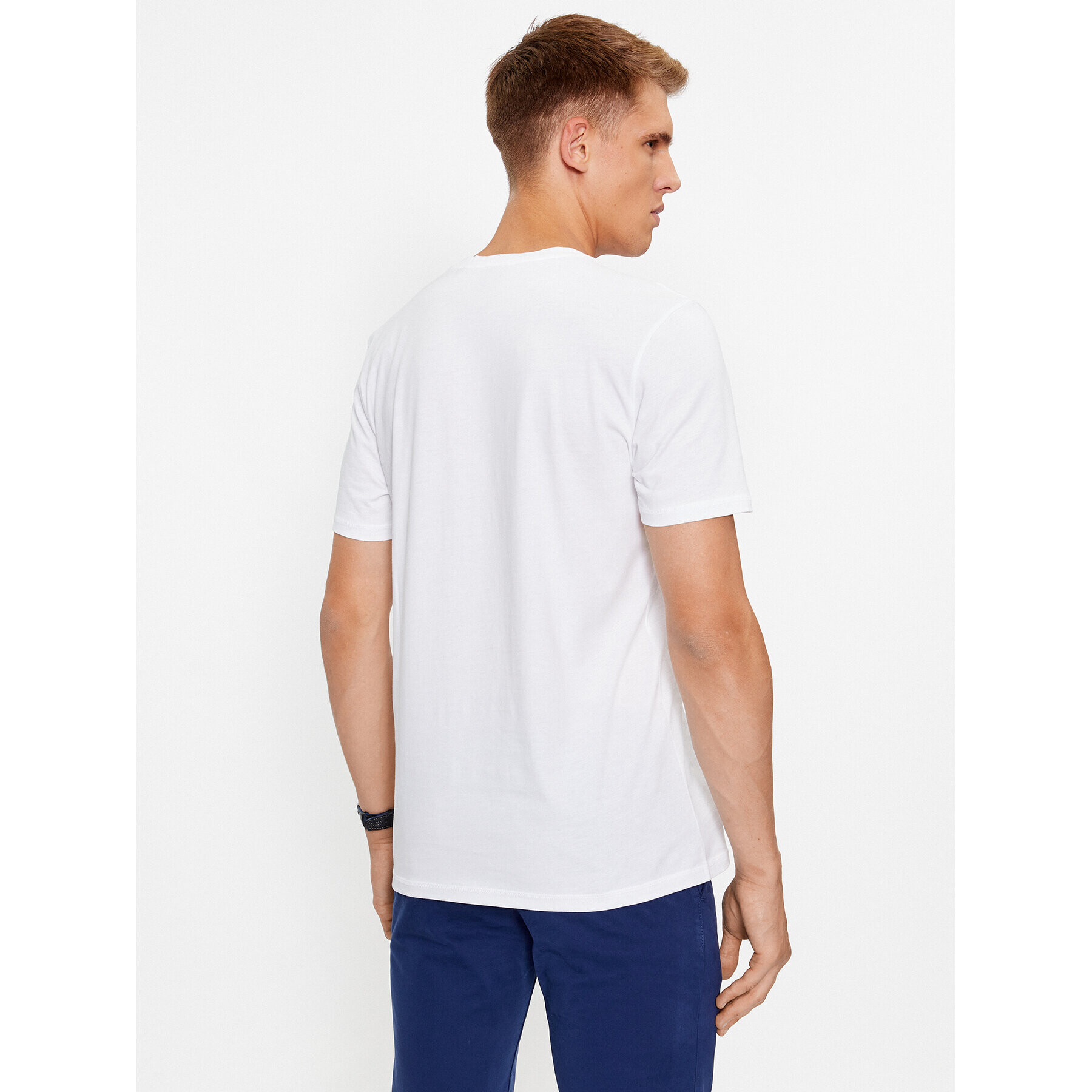 Boss Тишърт Temessage 50503552 Бял Relaxed Fit - Pepit.bg