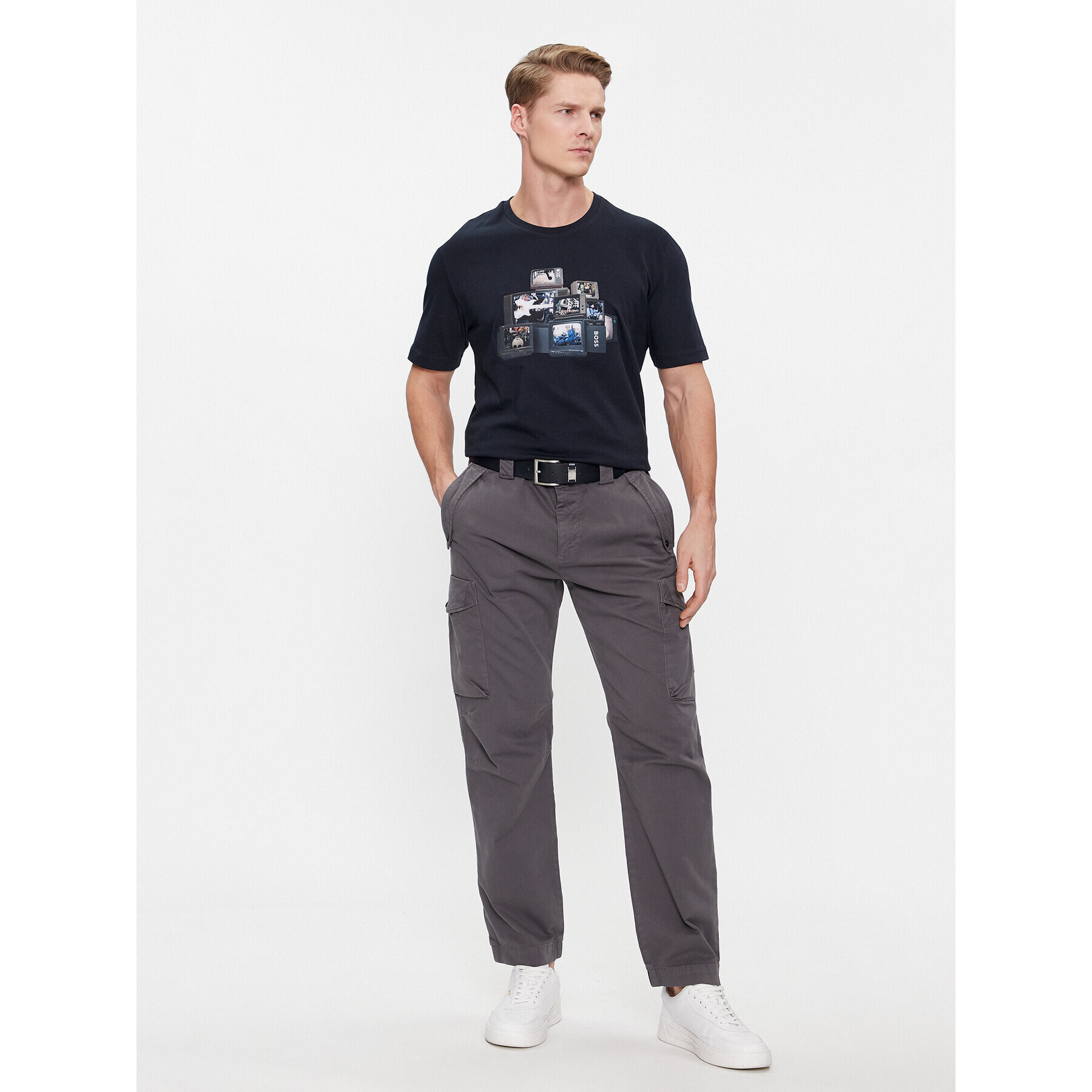 Boss Тишърт Teemushroom 50509892 Син Regular Fit - Pepit.bg
