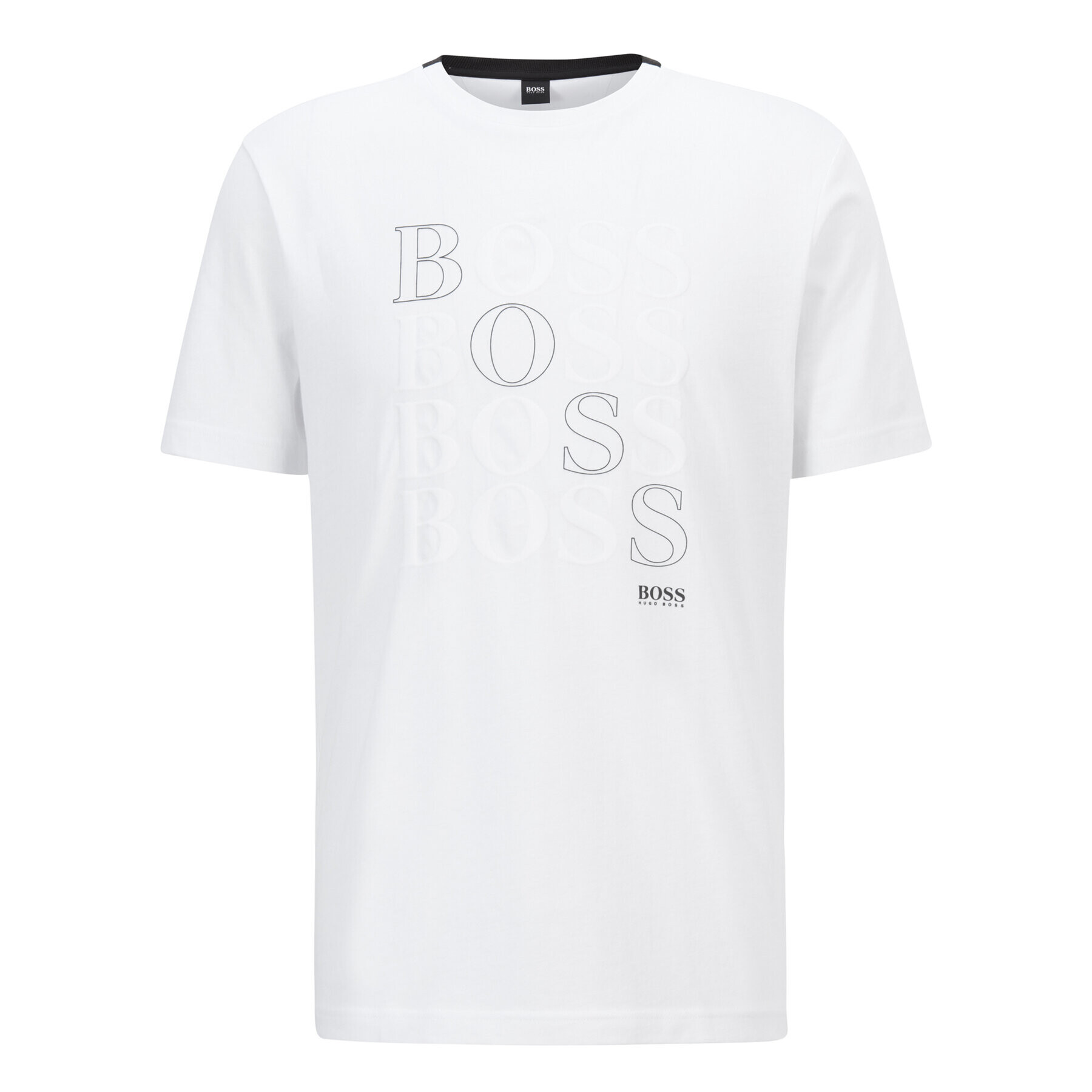 Boss Тишърт Teeonic 50447948 Бял Regular Fit - Pepit.bg