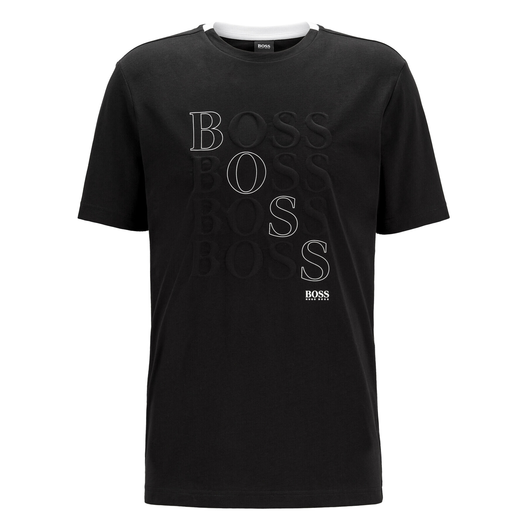 Boss Тишърт Teeonic 50447948 Черен Regular Fit - Pepit.bg