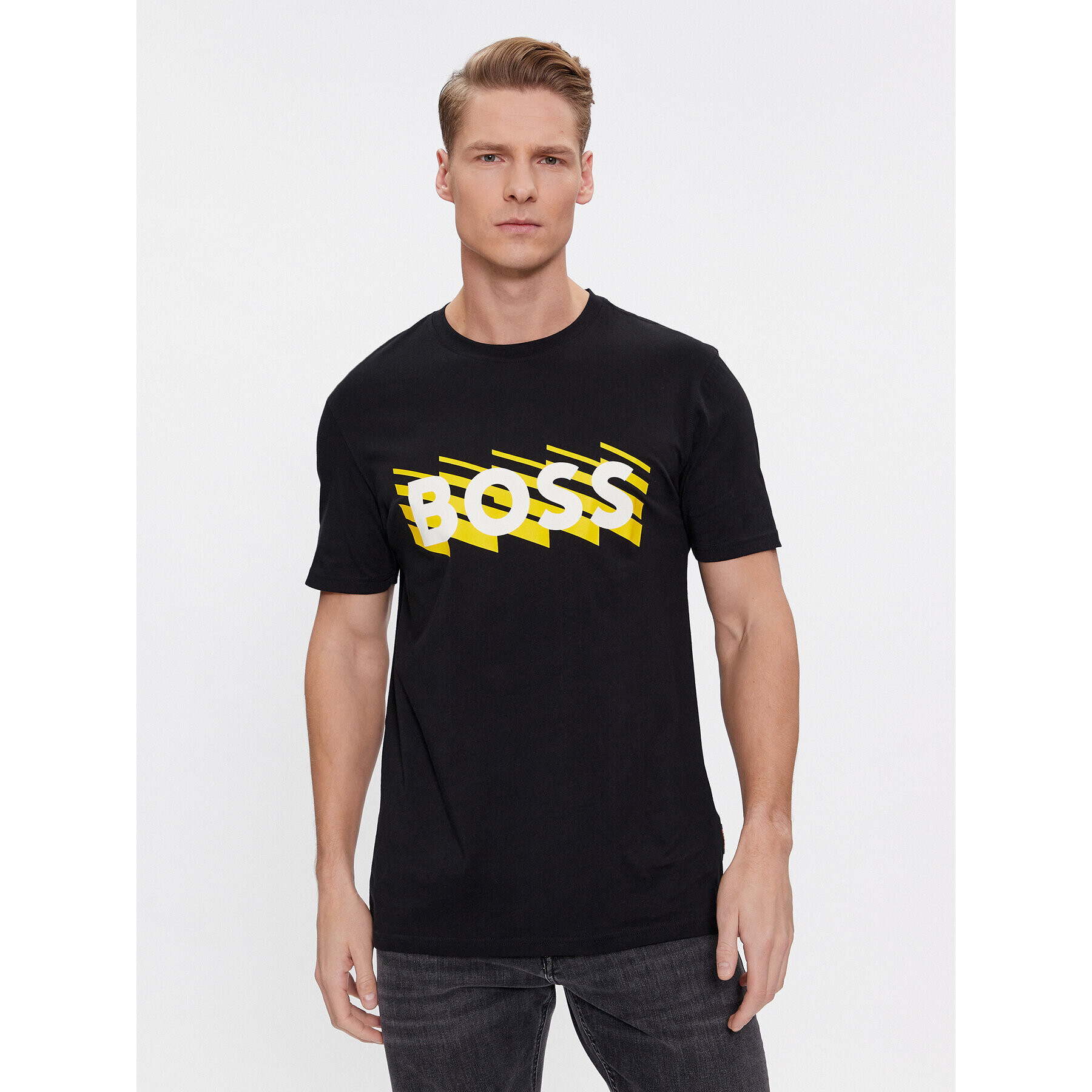 Boss Тишърт Teerete 50495719 Черен Regular Fit - Pepit.bg