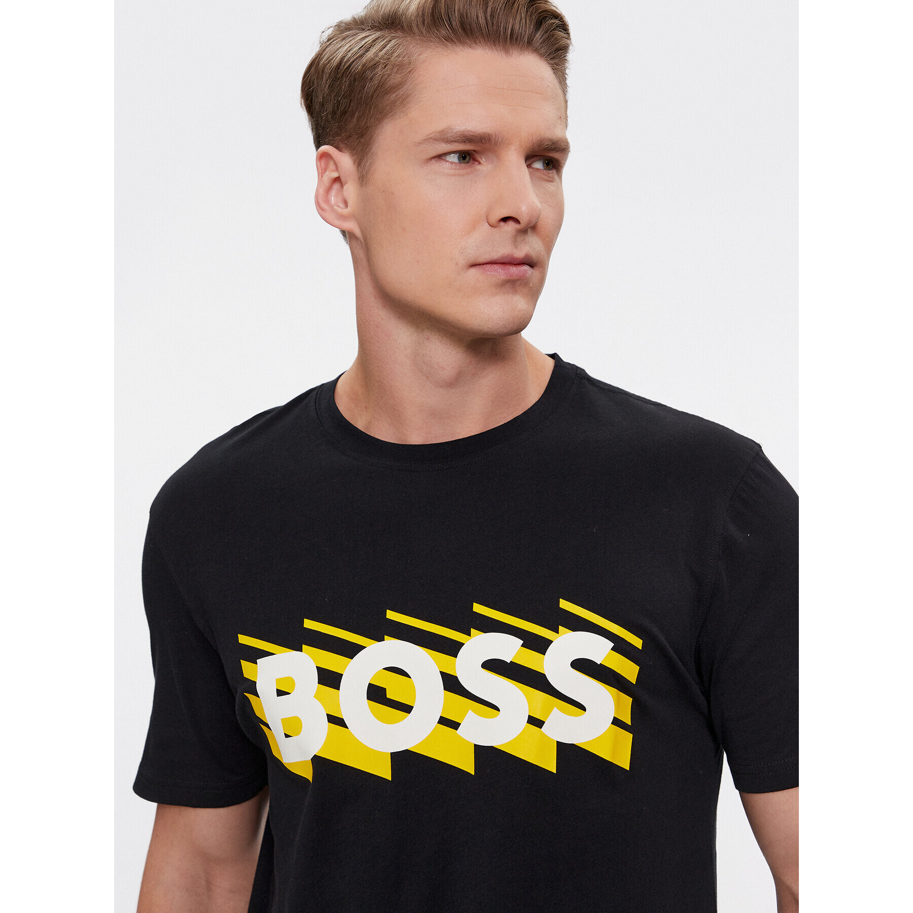 Boss Тишърт Teerete 50495719 Черен Regular Fit - Pepit.bg