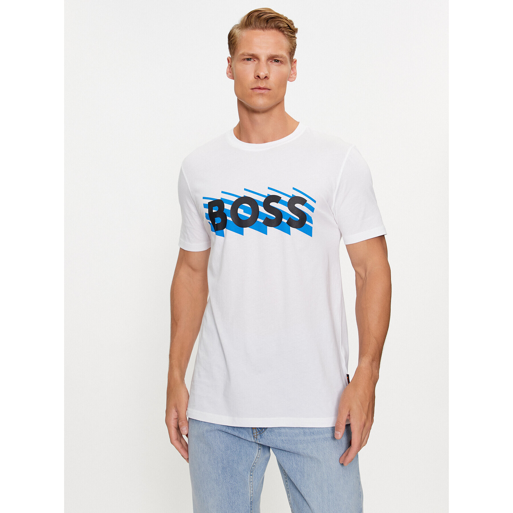 Boss Тишърт Teerete 50495719 Екрю Regular Fit - Pepit.bg