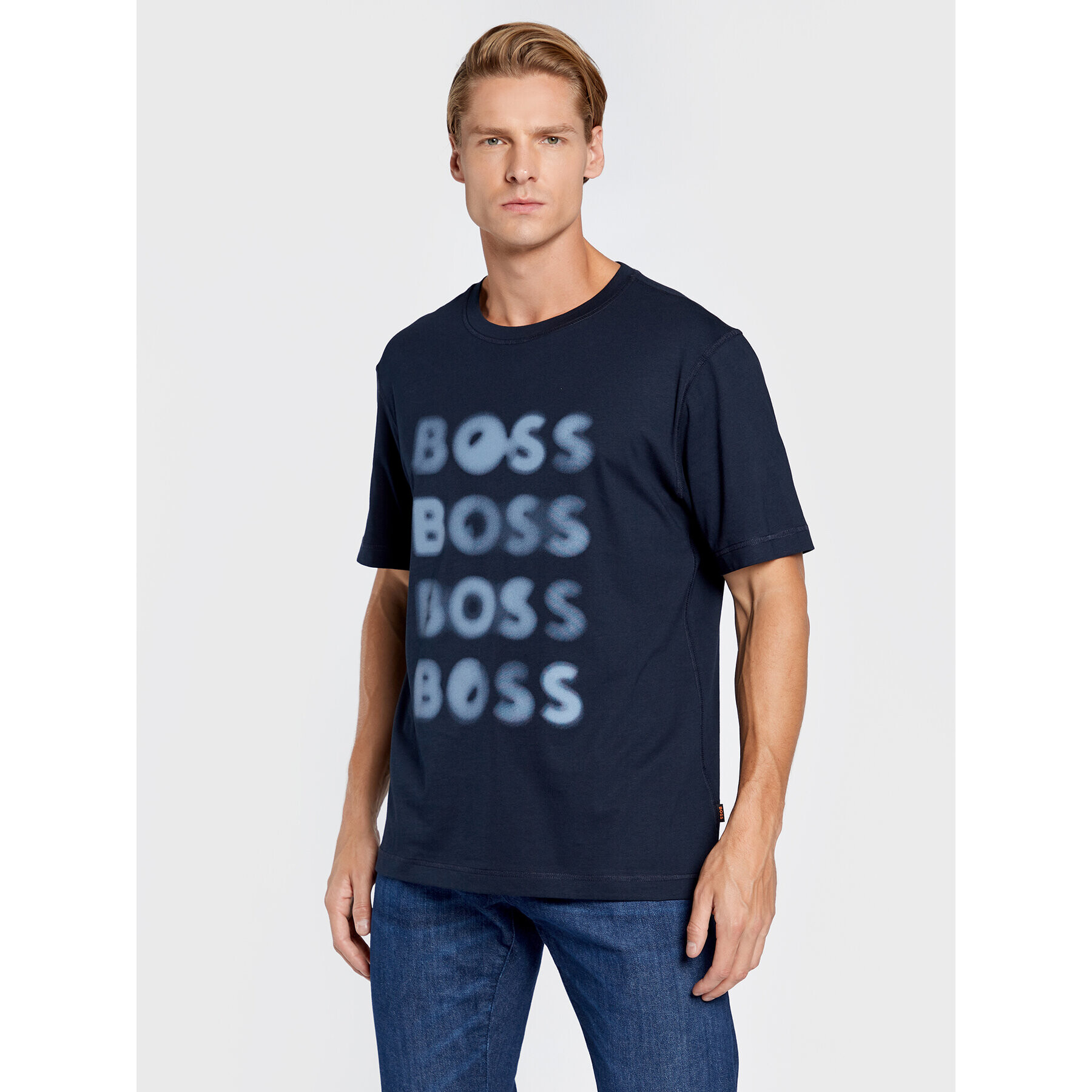 Boss Тишърт Teetrury 2 50478776 Тъмносин Relaxed Fit - Pepit.bg