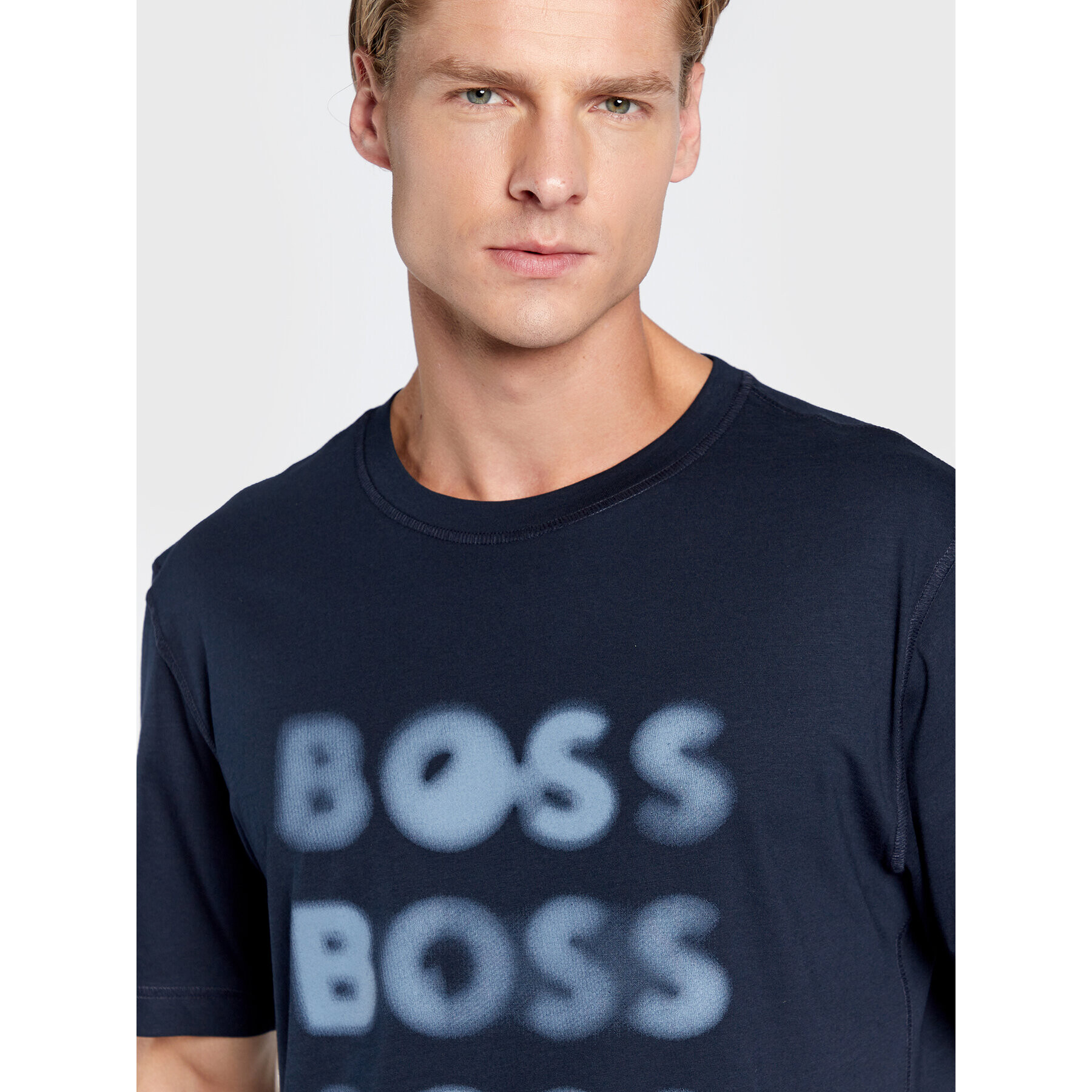 Boss Тишърт Teetrury 2 50478776 Тъмносин Relaxed Fit - Pepit.bg