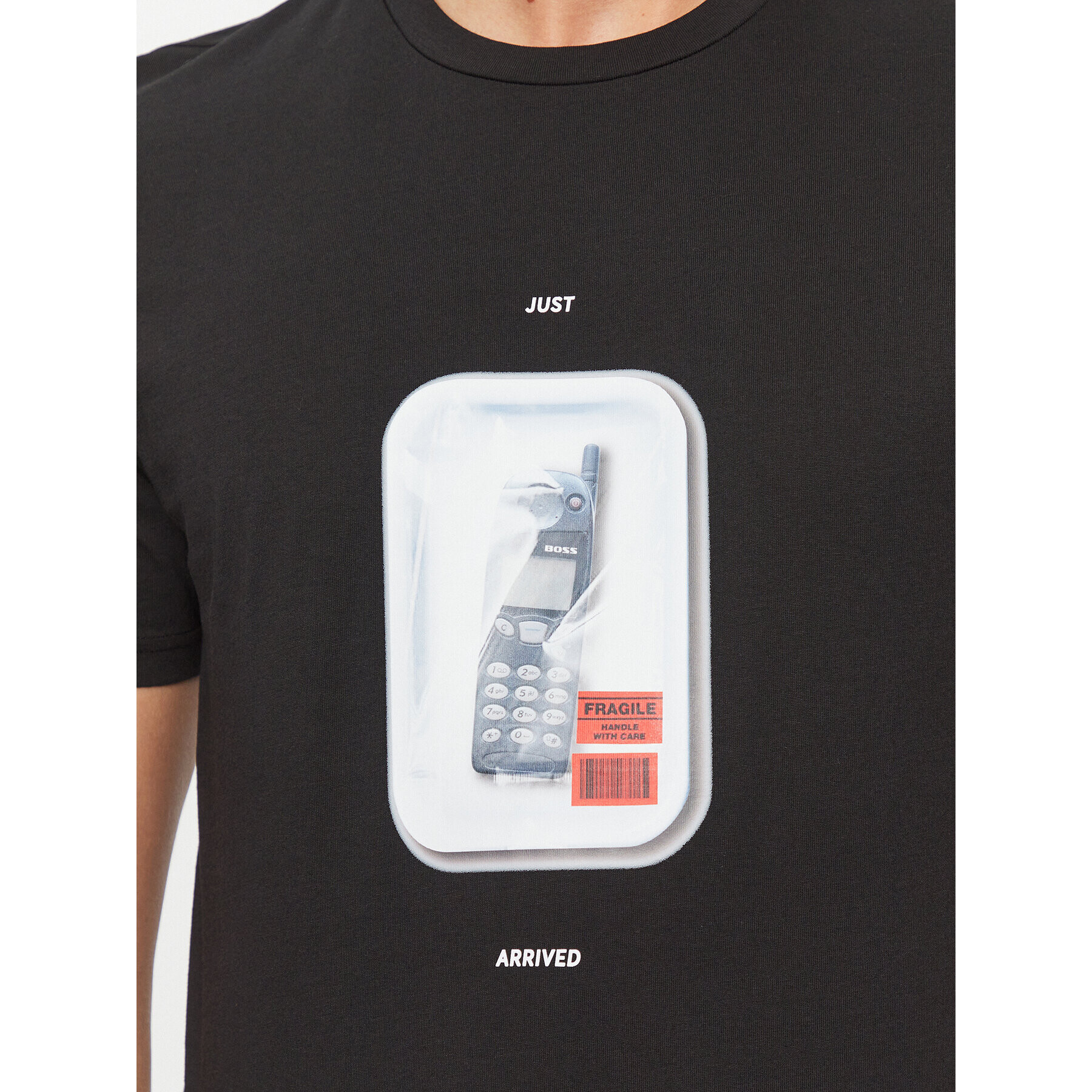 Boss Тишърт Tefragile 50503535 Черен Regular Fit - Pepit.bg