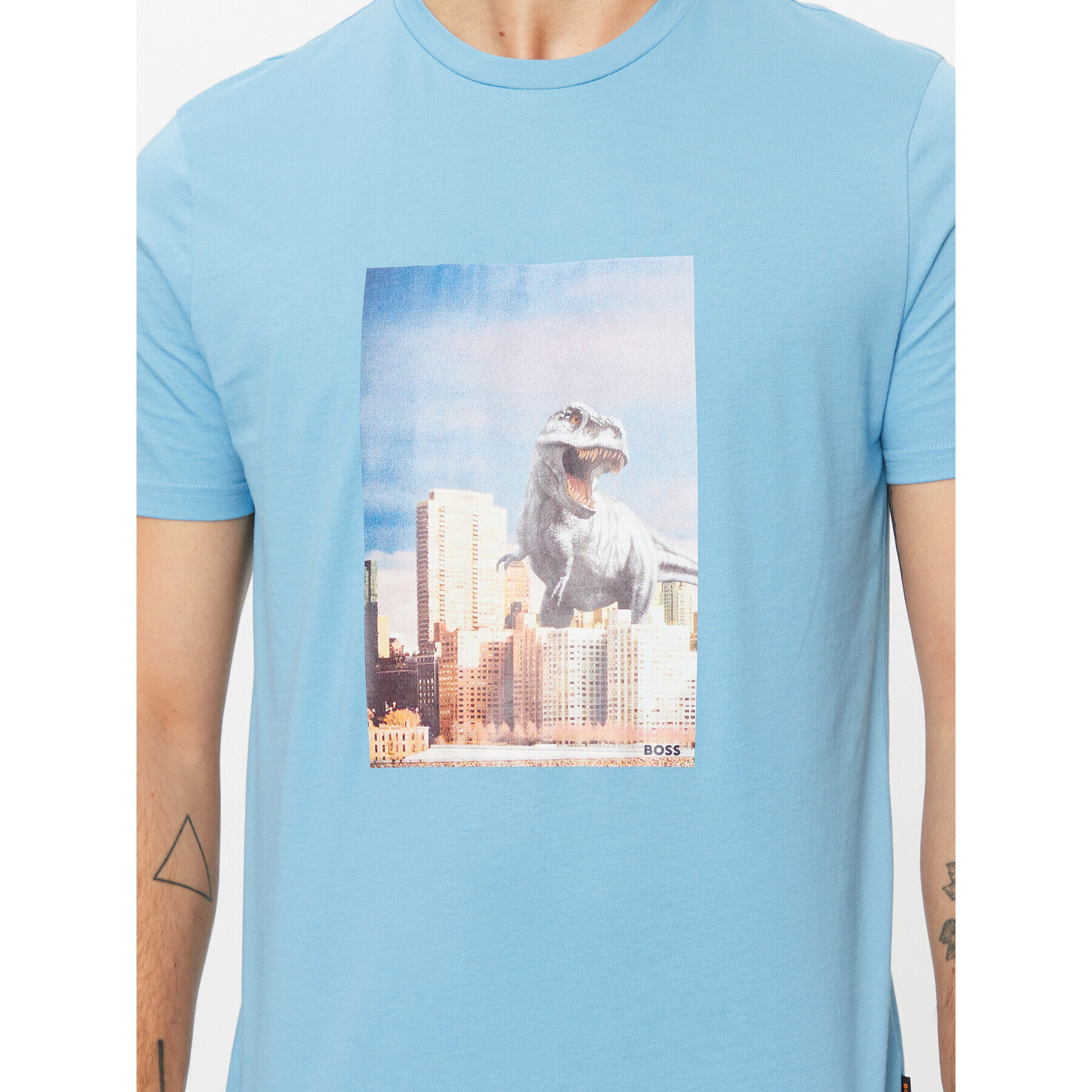 Boss Тишърт Tefragile 50503535 Син Regular Fit - Pepit.bg