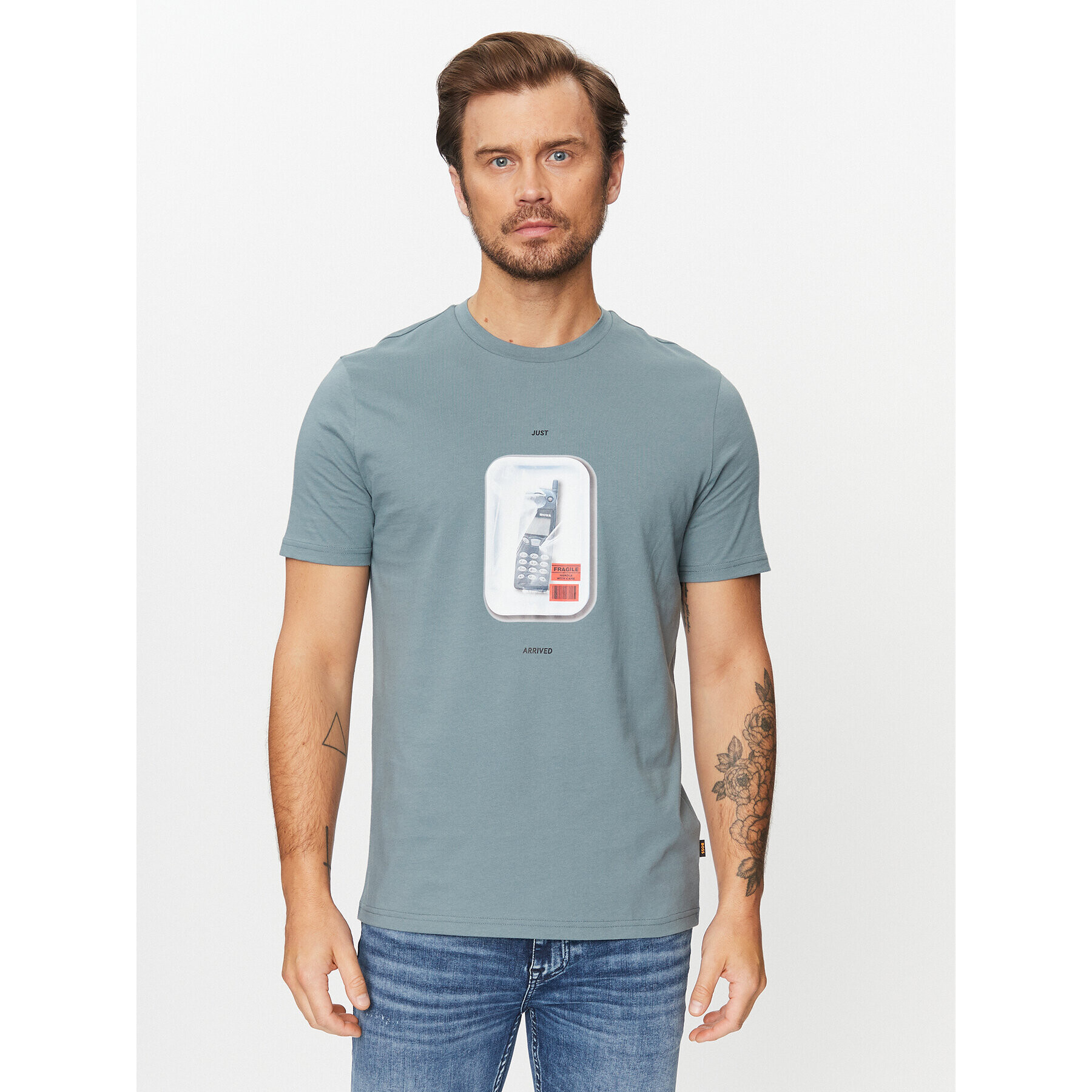 Boss Тишърт Tefragile 50503535 Син Regular Fit - Pepit.bg