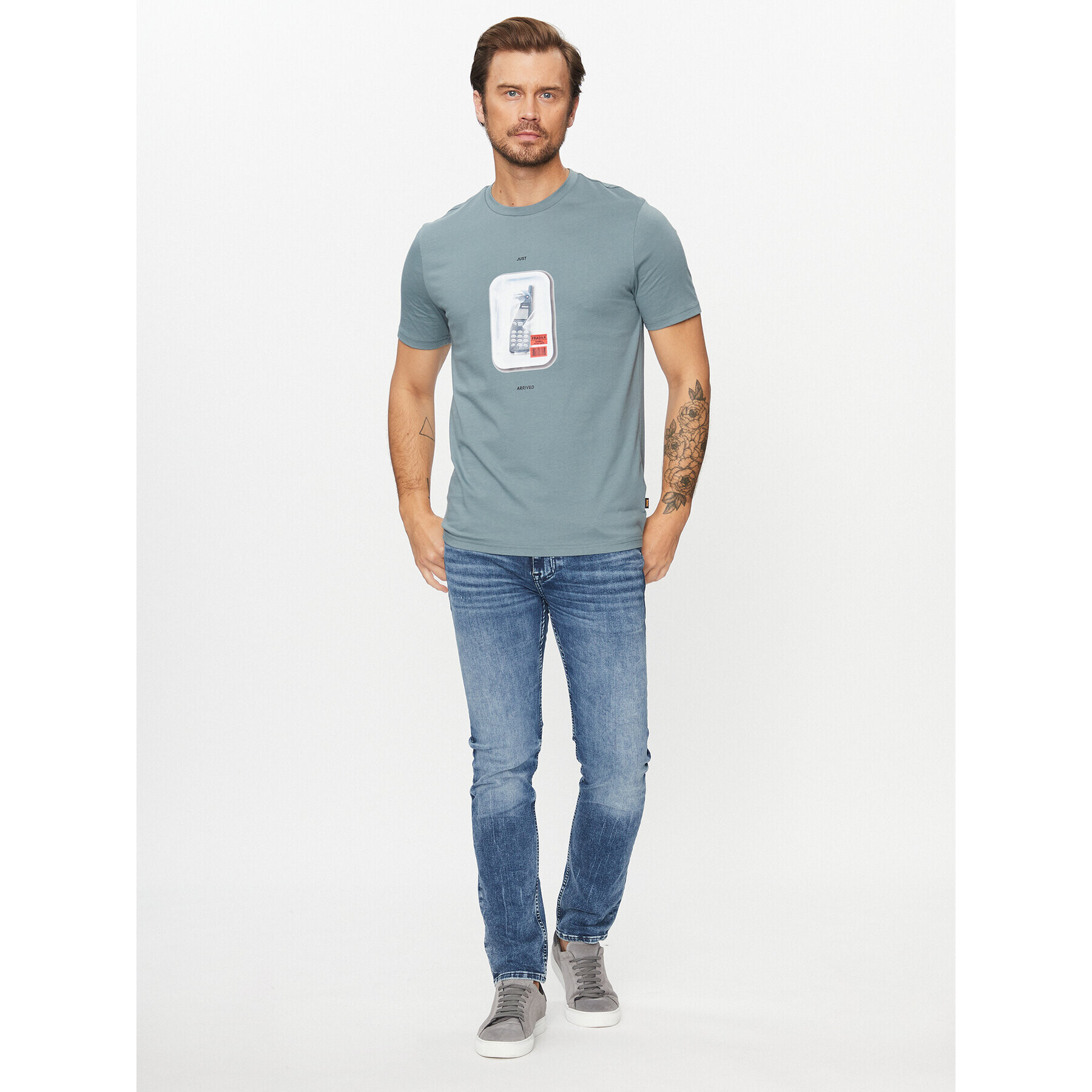 Boss Тишърт Tefragile 50503535 Син Regular Fit - Pepit.bg