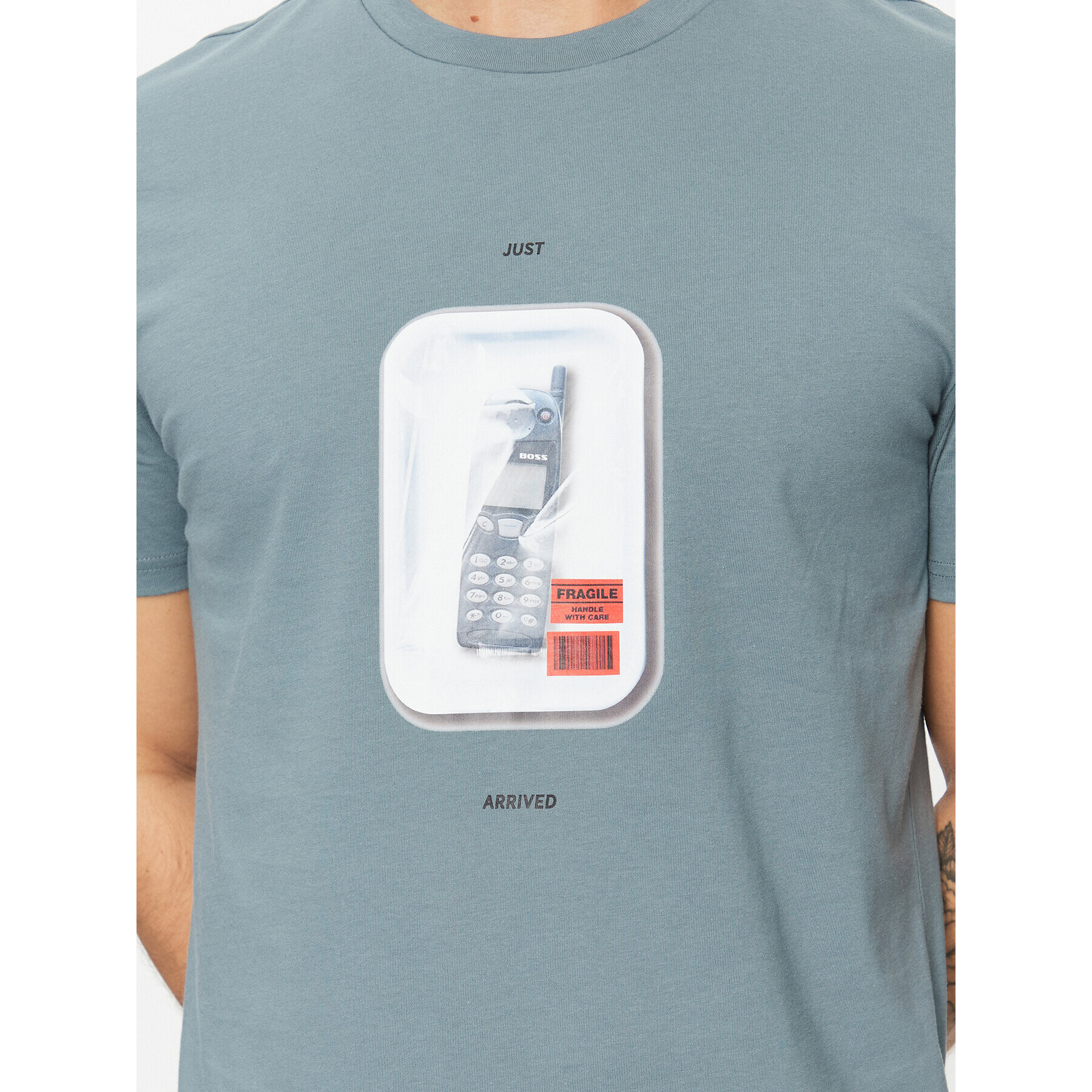 Boss Тишърт Tefragile 50503535 Син Regular Fit - Pepit.bg